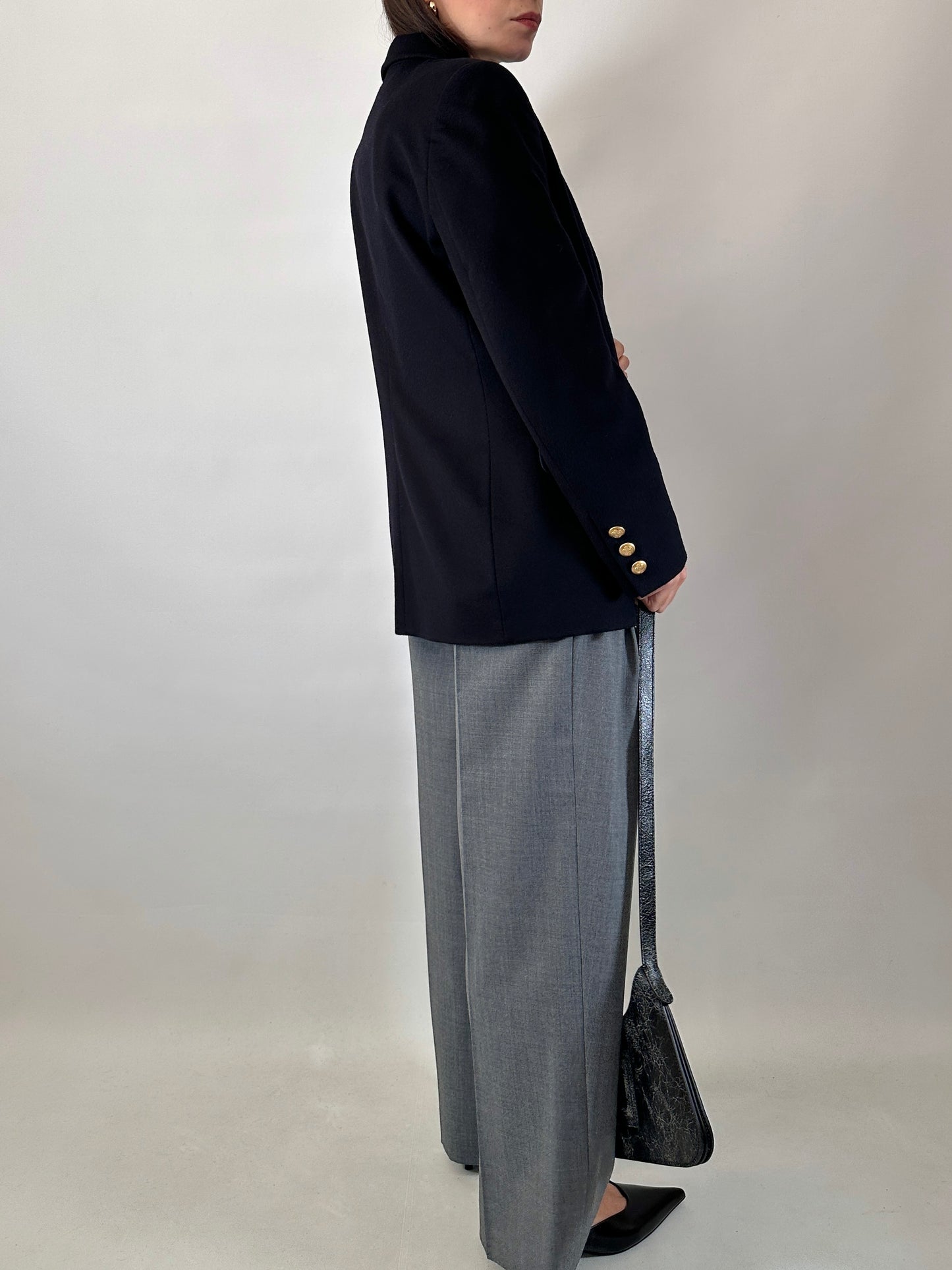 Vintage cashmere blend blazer