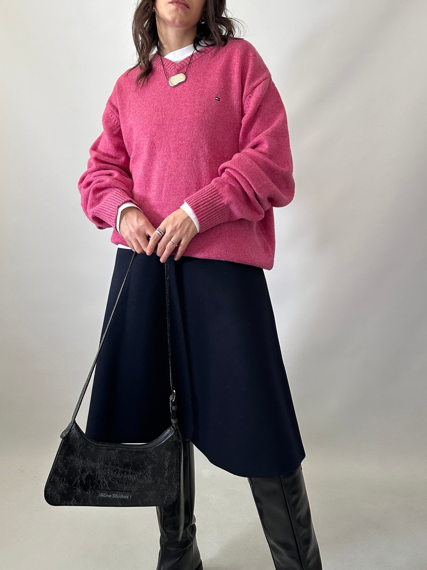 Tommy Hilfiger soft lambswool pink sweater