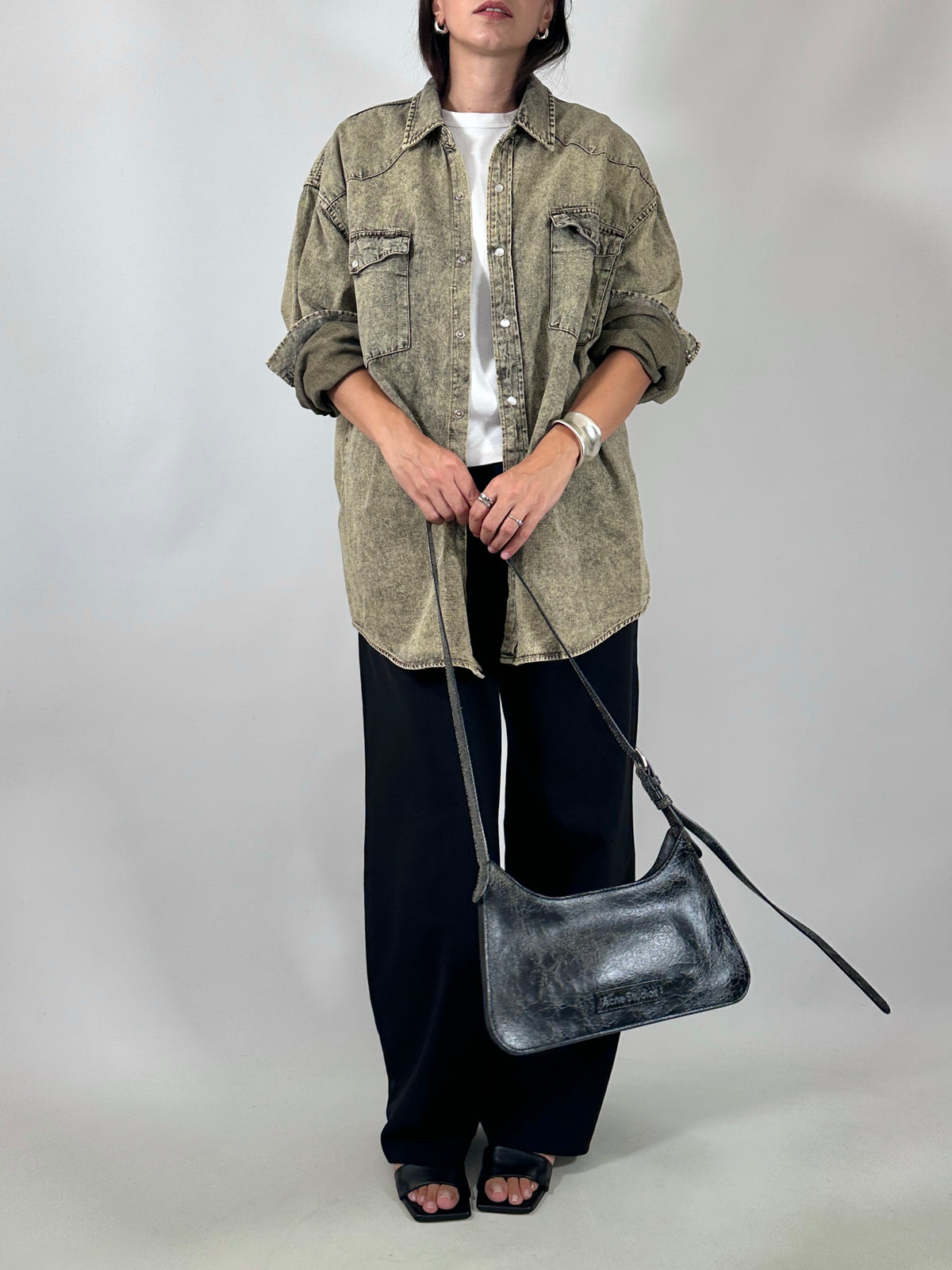 Faded Wash Denim Overshirt