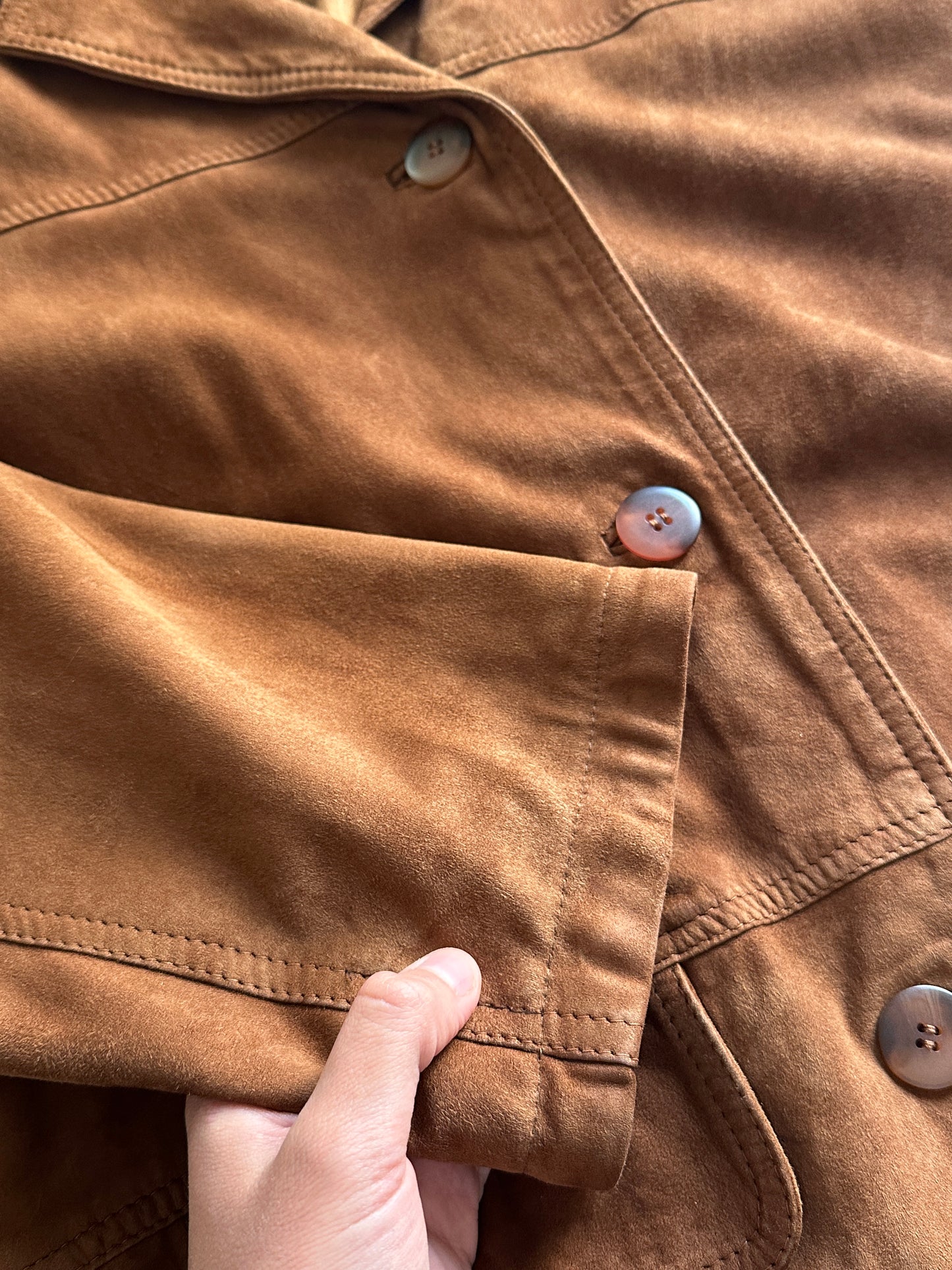 Suede Leather Relaxed Fit Jacket