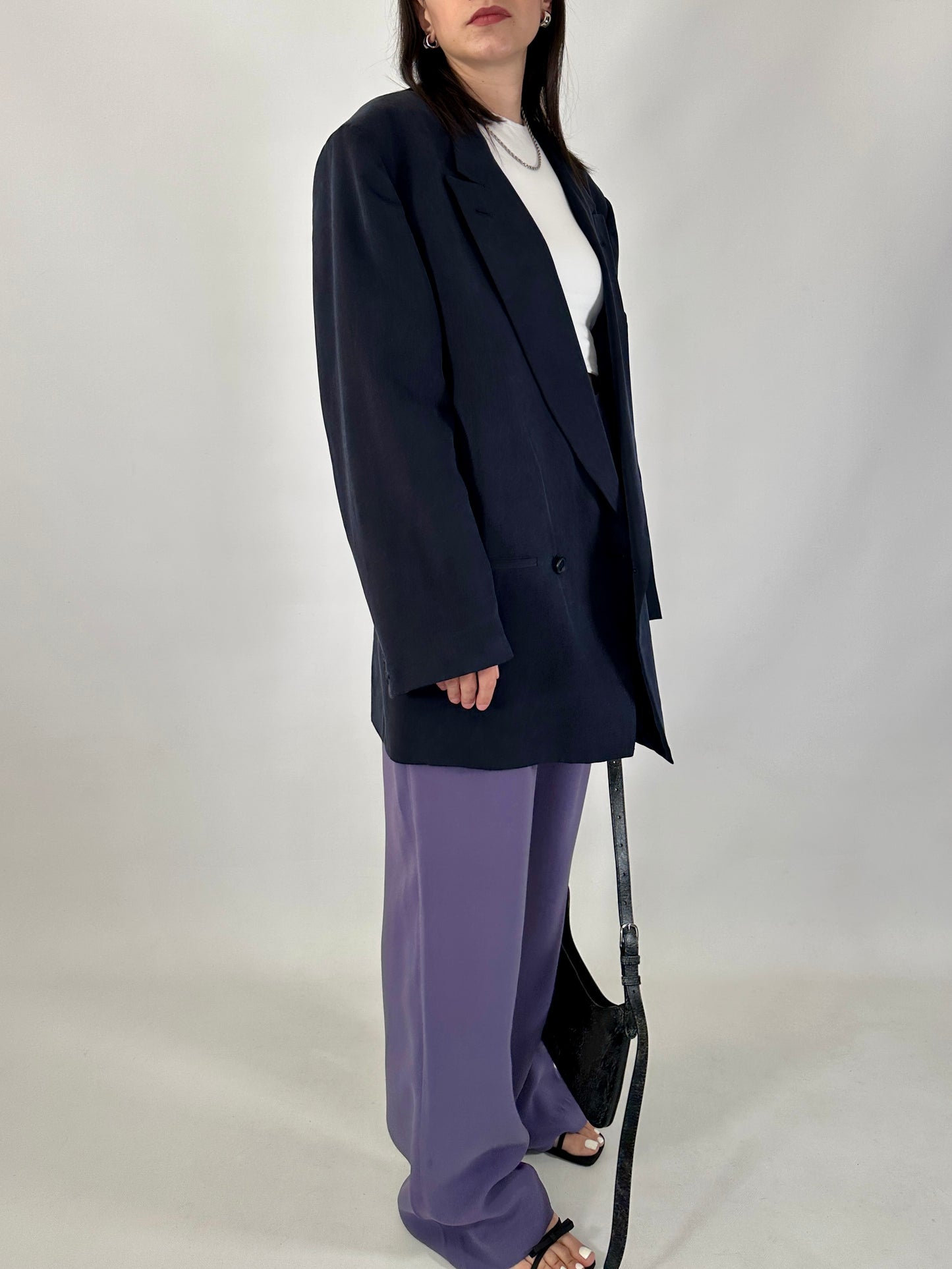 Vintage Byblos oversized silk blazer