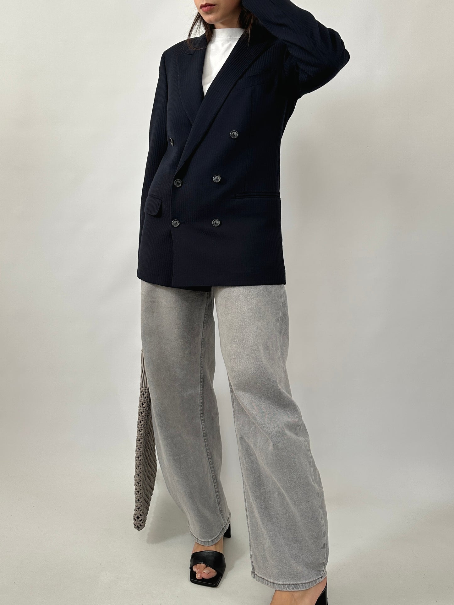 Timeless Tailored Pinstripe Blazer