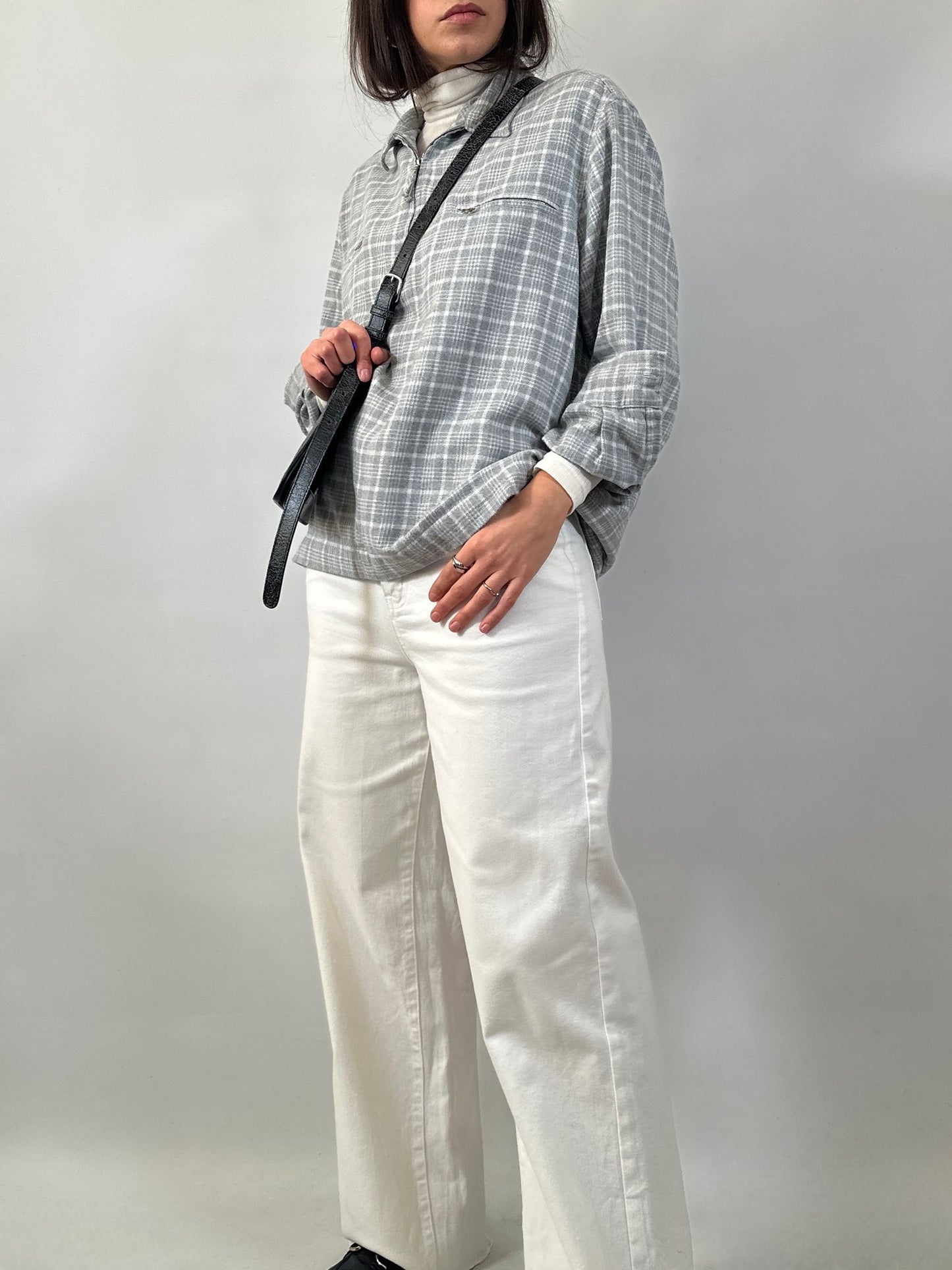 Vintage Marella Flannel Half Zip Shirt