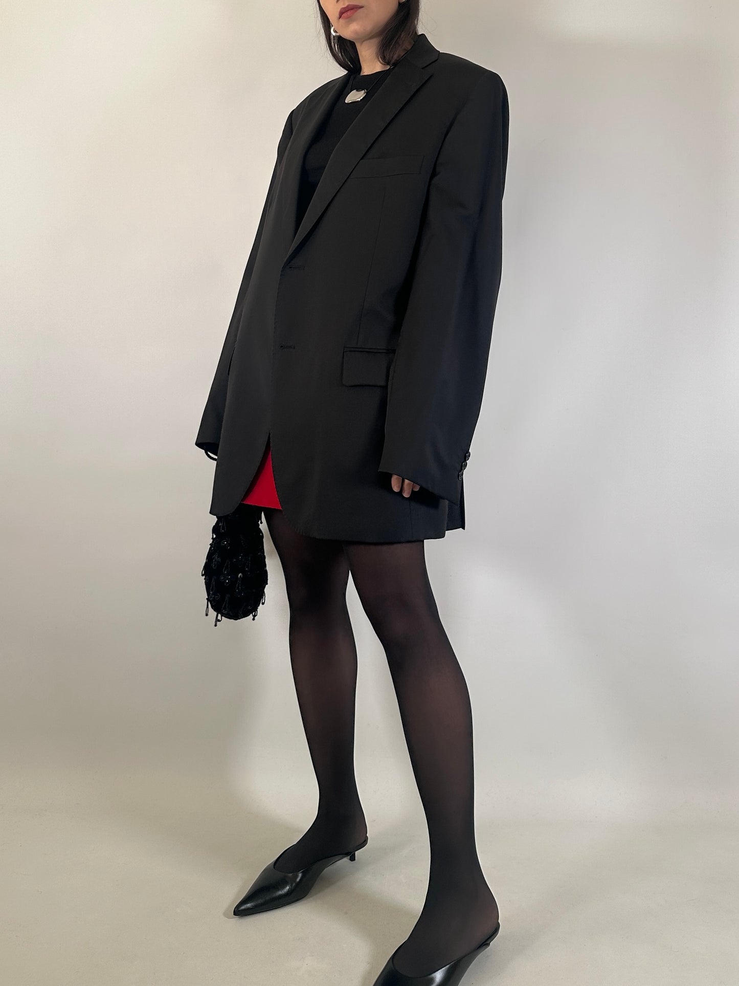 Vintage Black Tailored Blazer