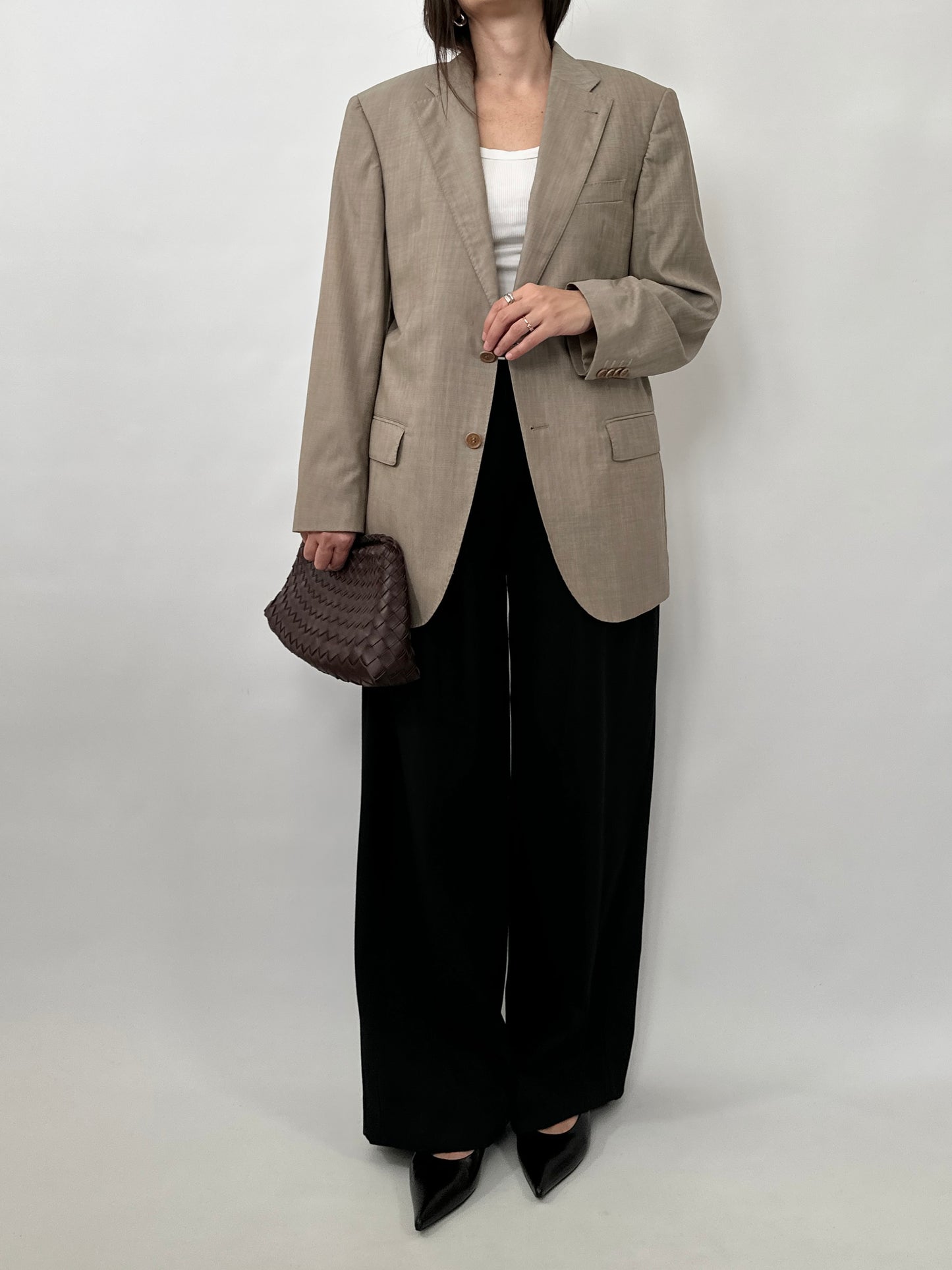 Lightweight Wool Tailored Blazer