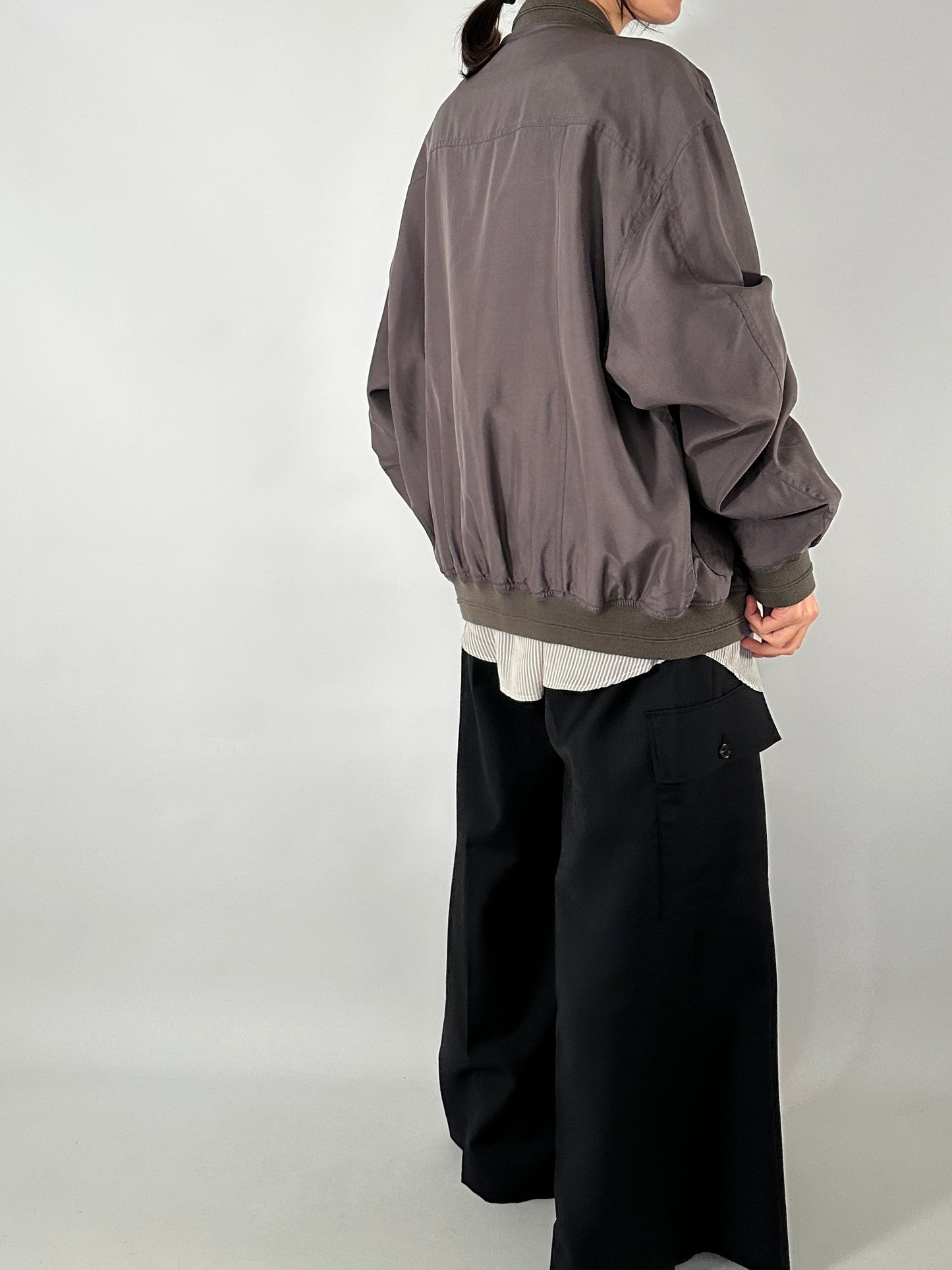 Vintage bomber jacket in silk