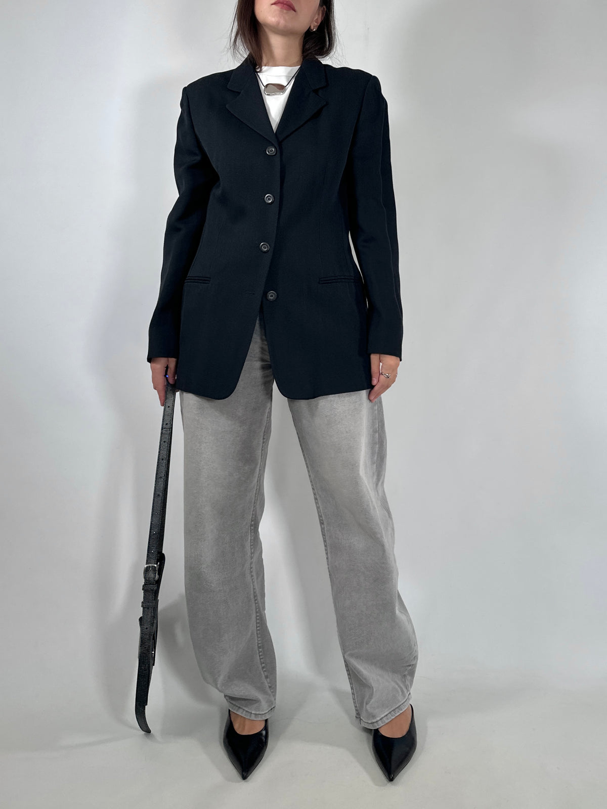 Marella Vintage Silk & Wool Blazer