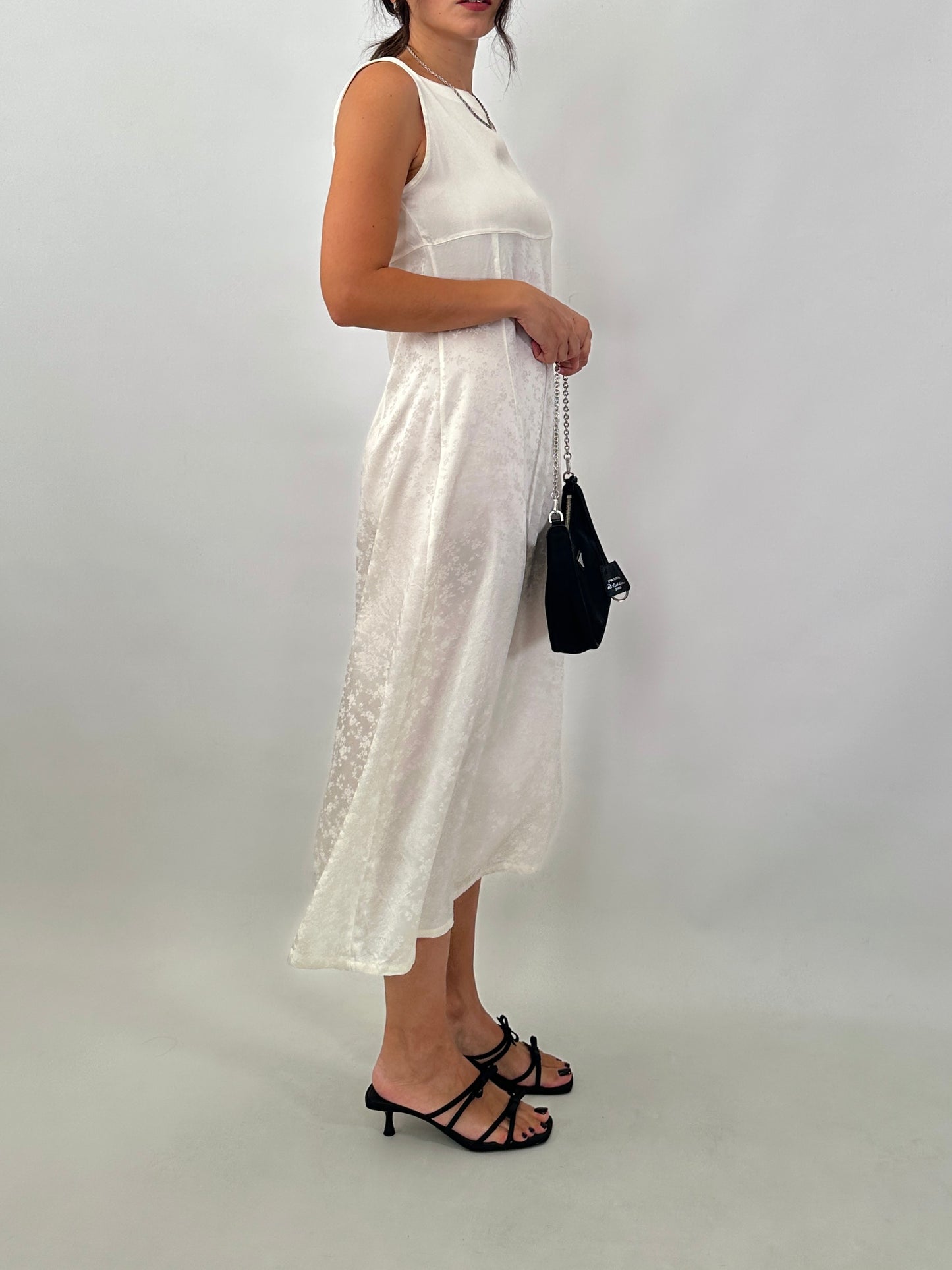 Jacquard satin vintage dress