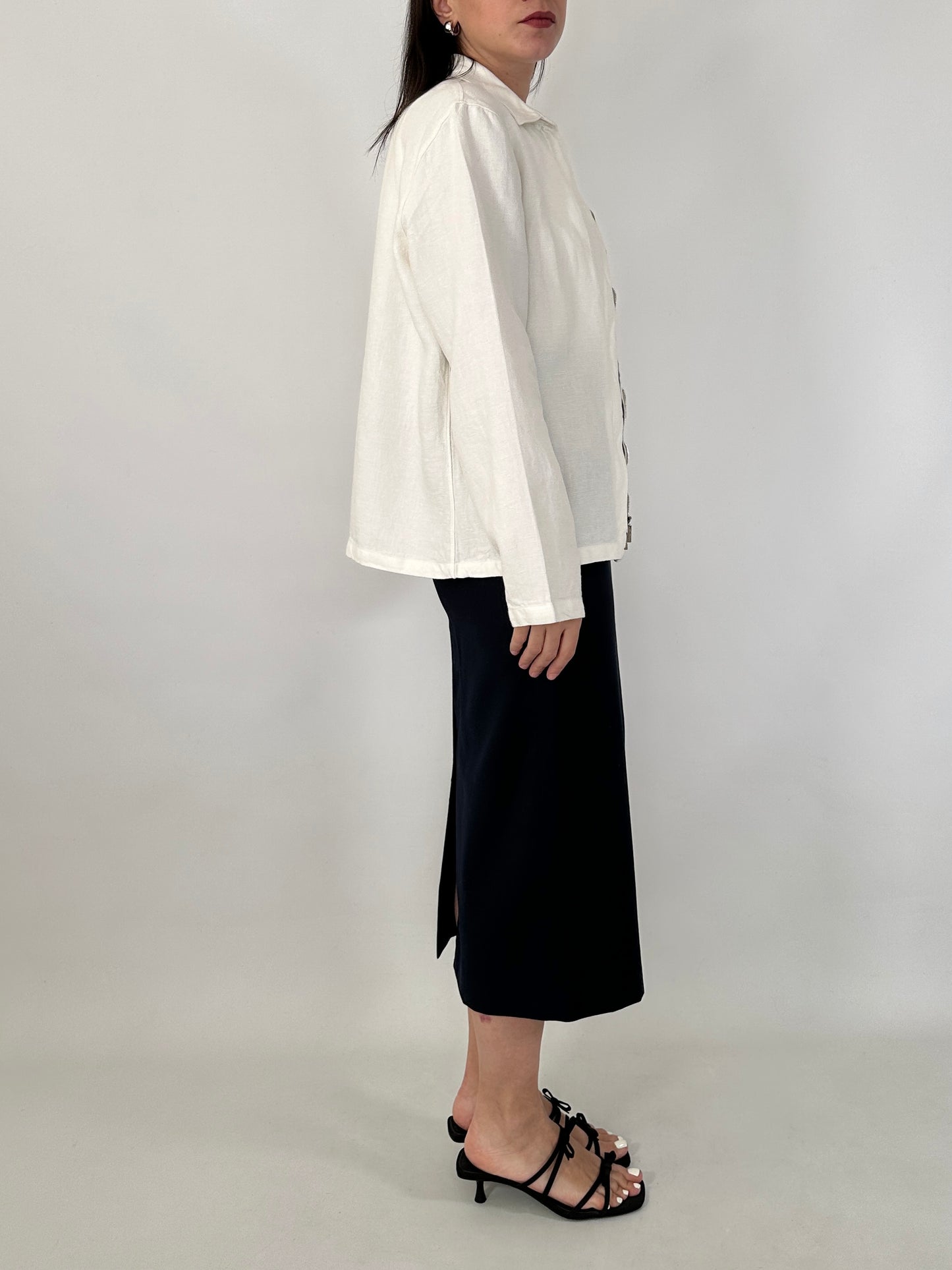 Max Mara zipped linen jacket
