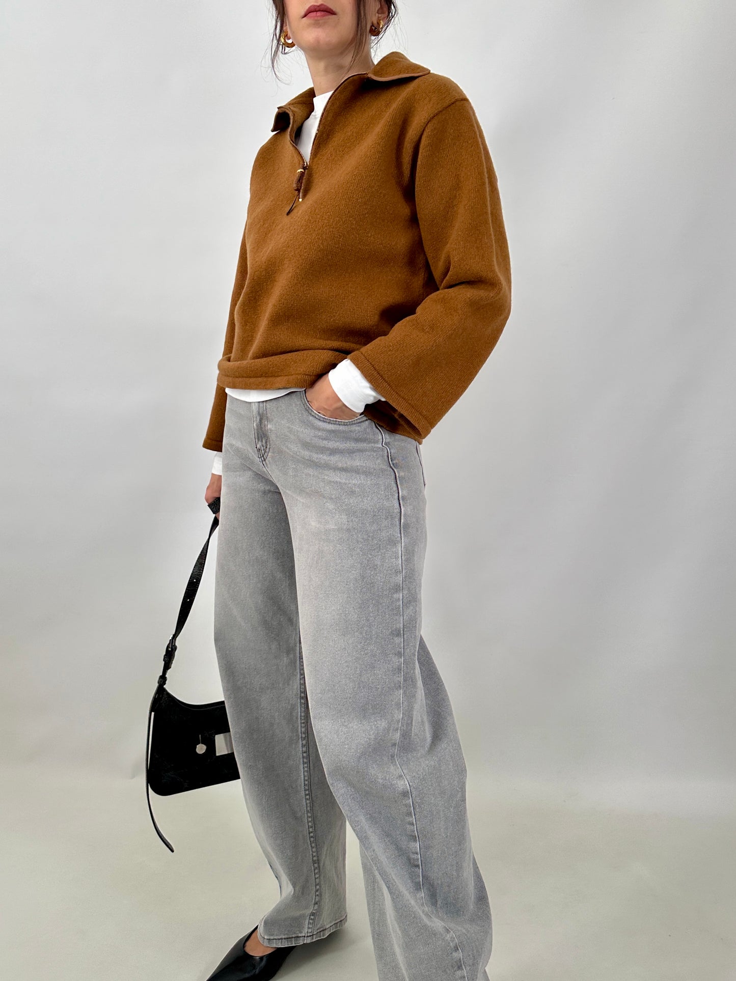 Vintage Gianfranco Ferré cashmere polo sweater