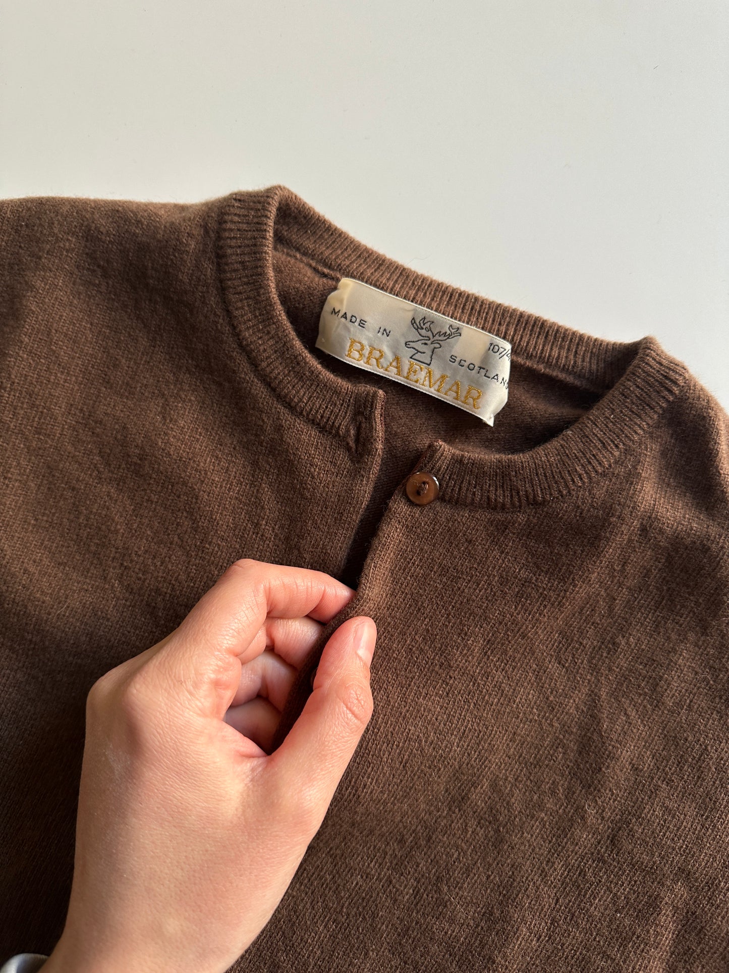 Lambswool Cardigan Made in Scotland