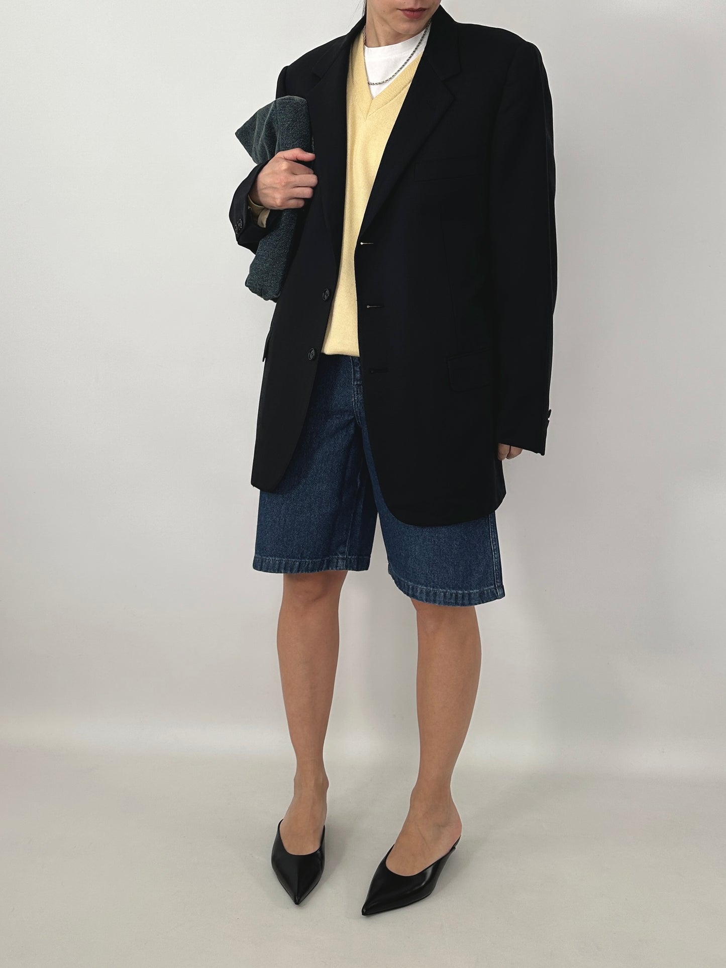 Vintage Burberry blue tailored jacket