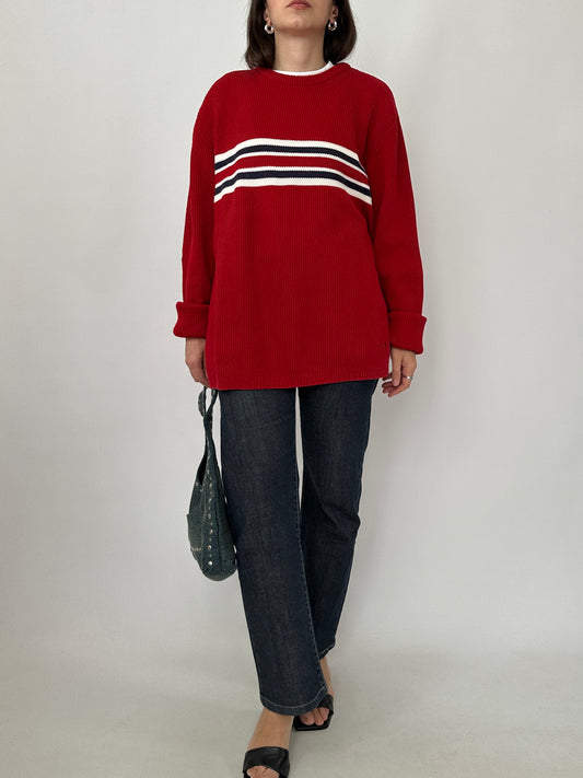 Tommy Hilfiger Rib Knit Pure Cotton Sweater