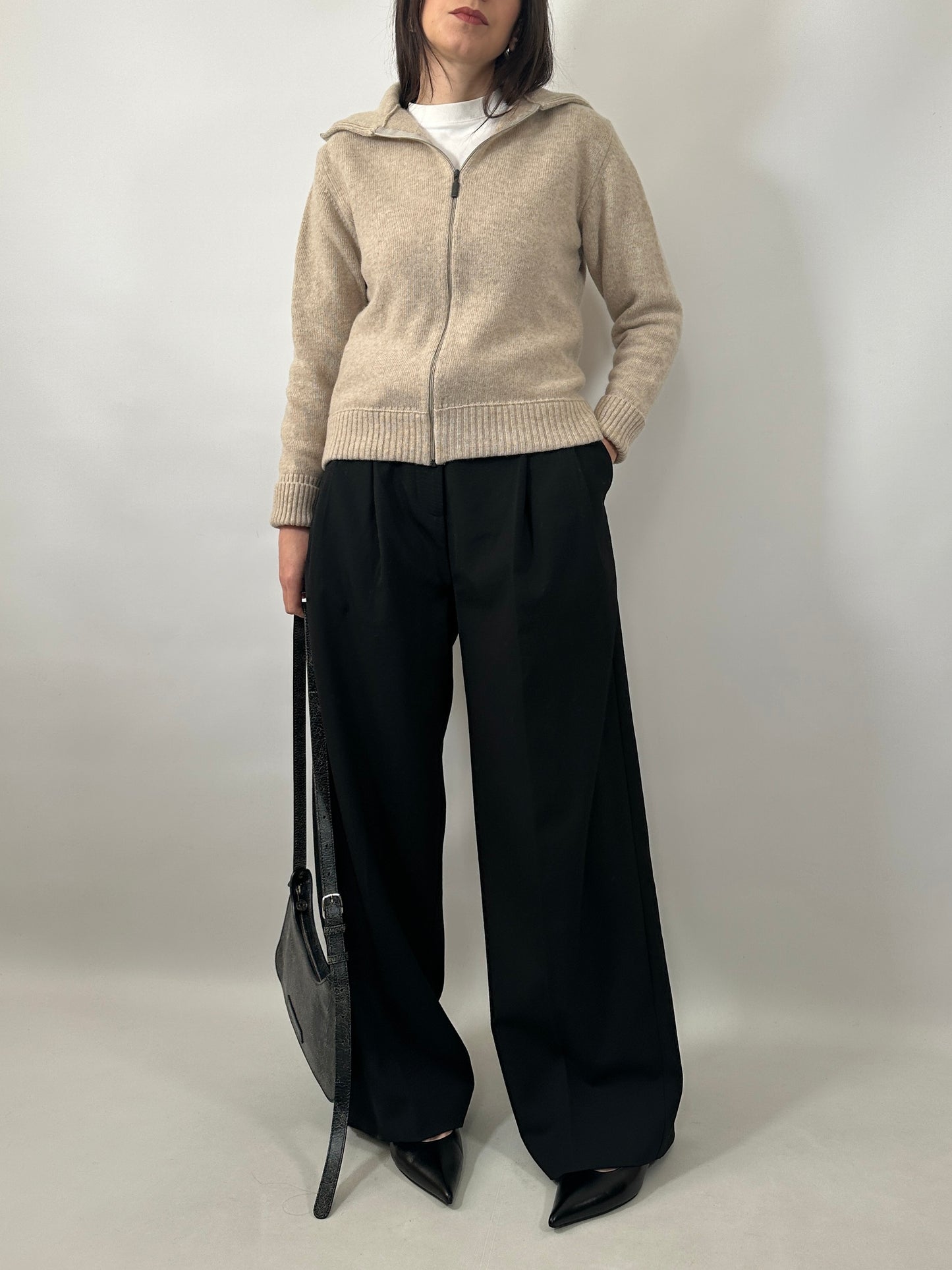 Soft Lambswool Zip Cardigan