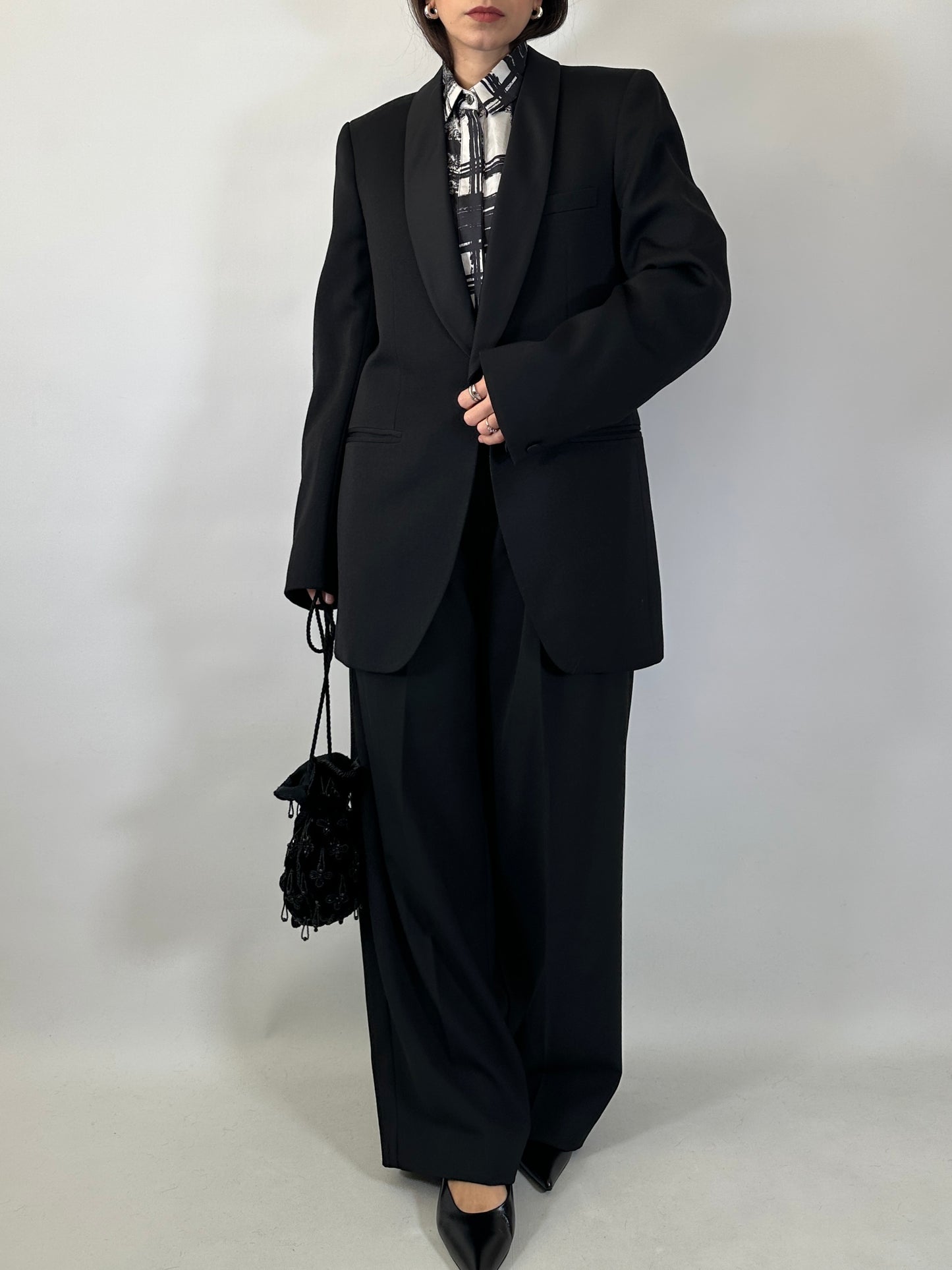Vintage Black Tuxedo Blazer