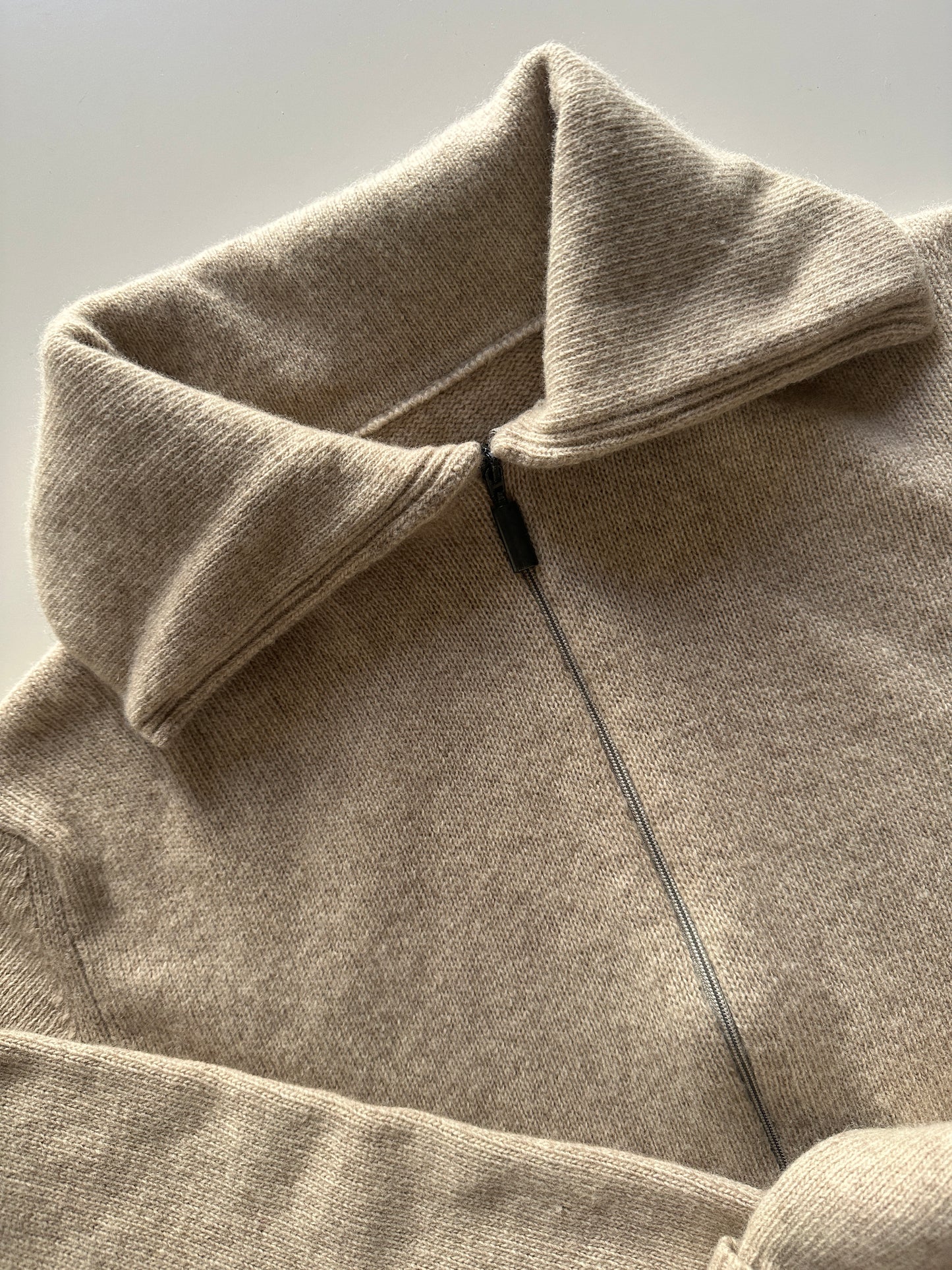 Soft Lambswool Zip Cardigan