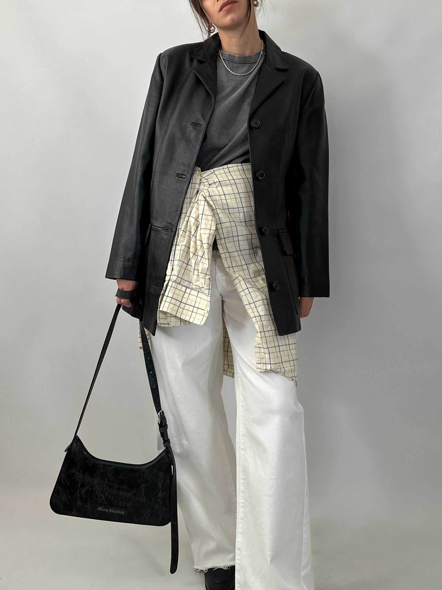 Soft lambskin leather jacket