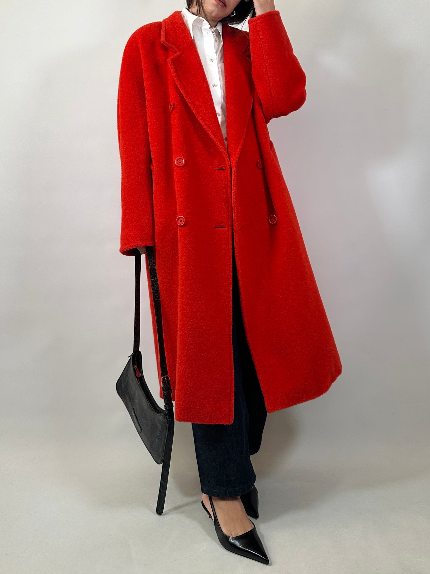 Marina Rinaldi Mohair & Alpaca Fluffy Coat