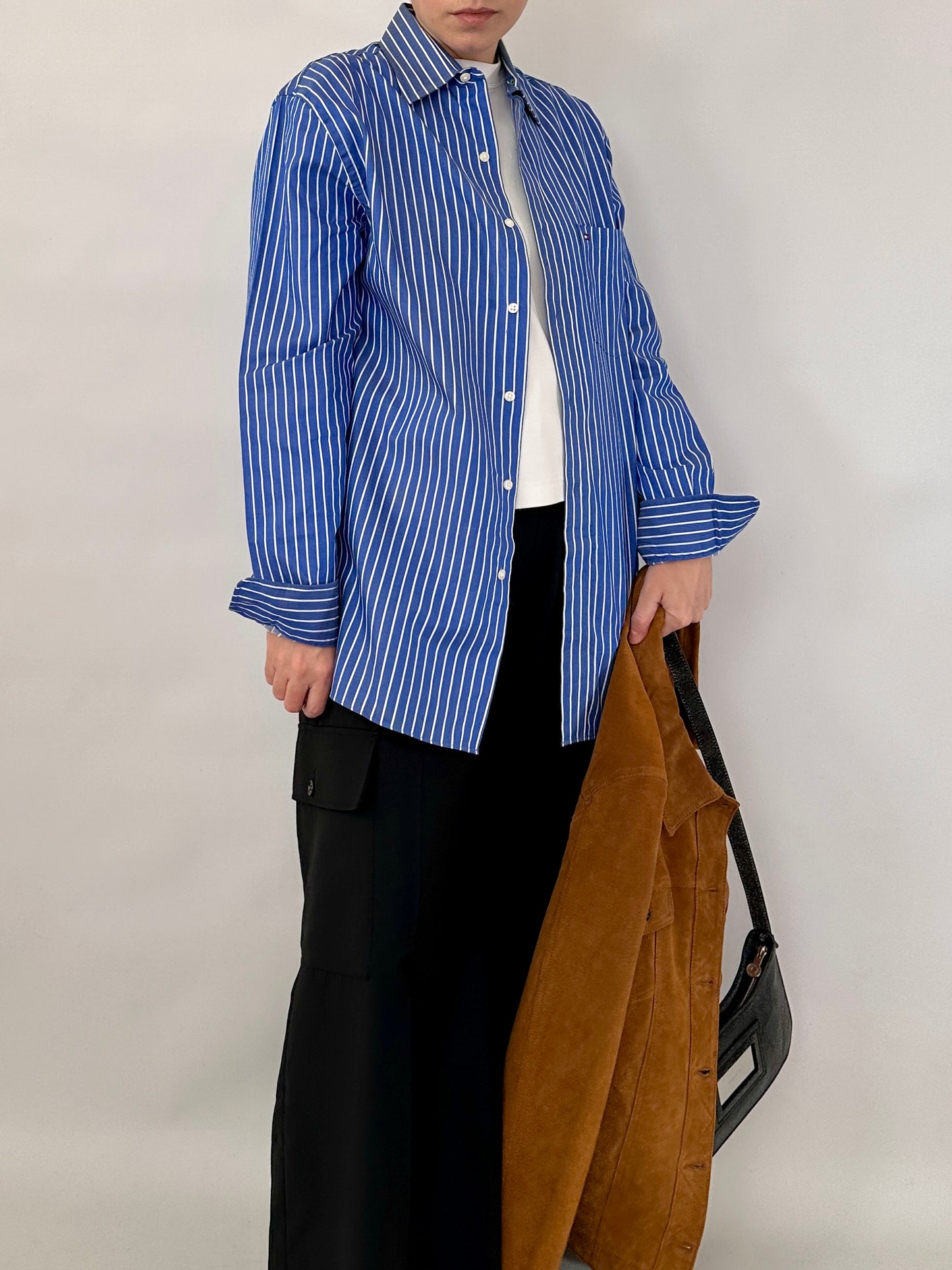 Tommy Hilfiger striped blue shirt