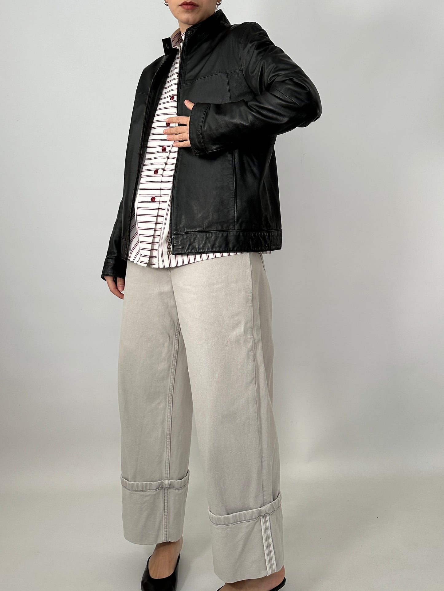 Genuine lambskin leather jacket