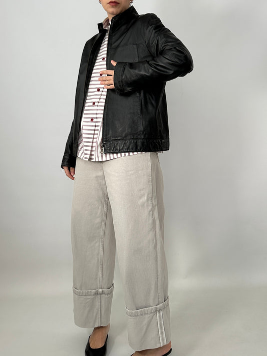 Genuine lambskin leather jacket