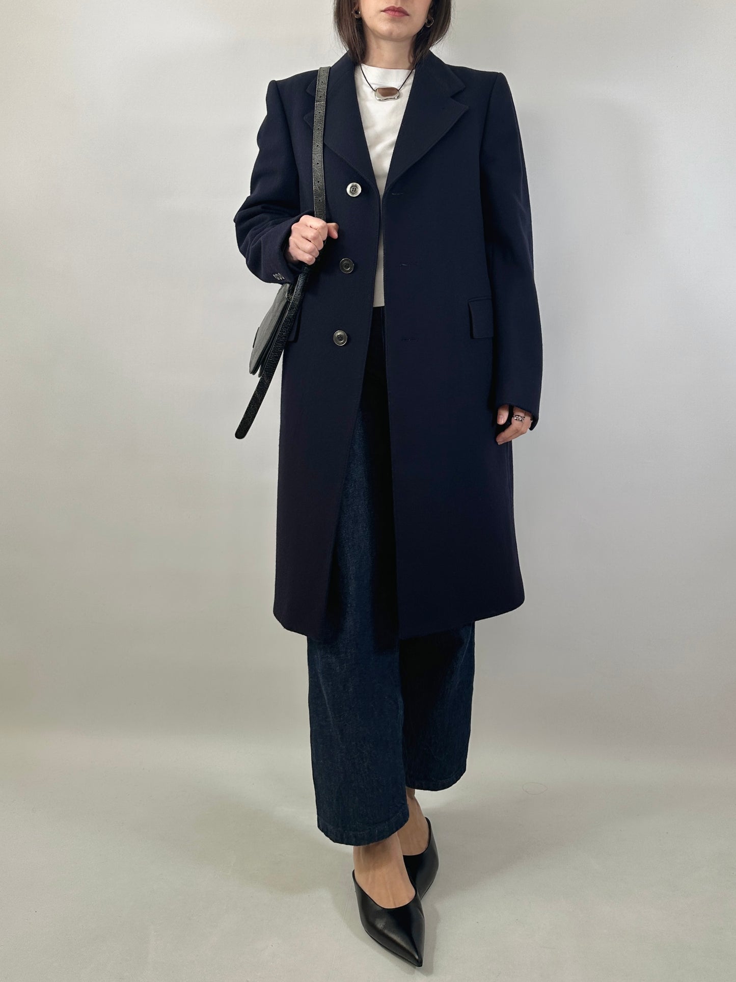 Classic Tailored Navy Coat
