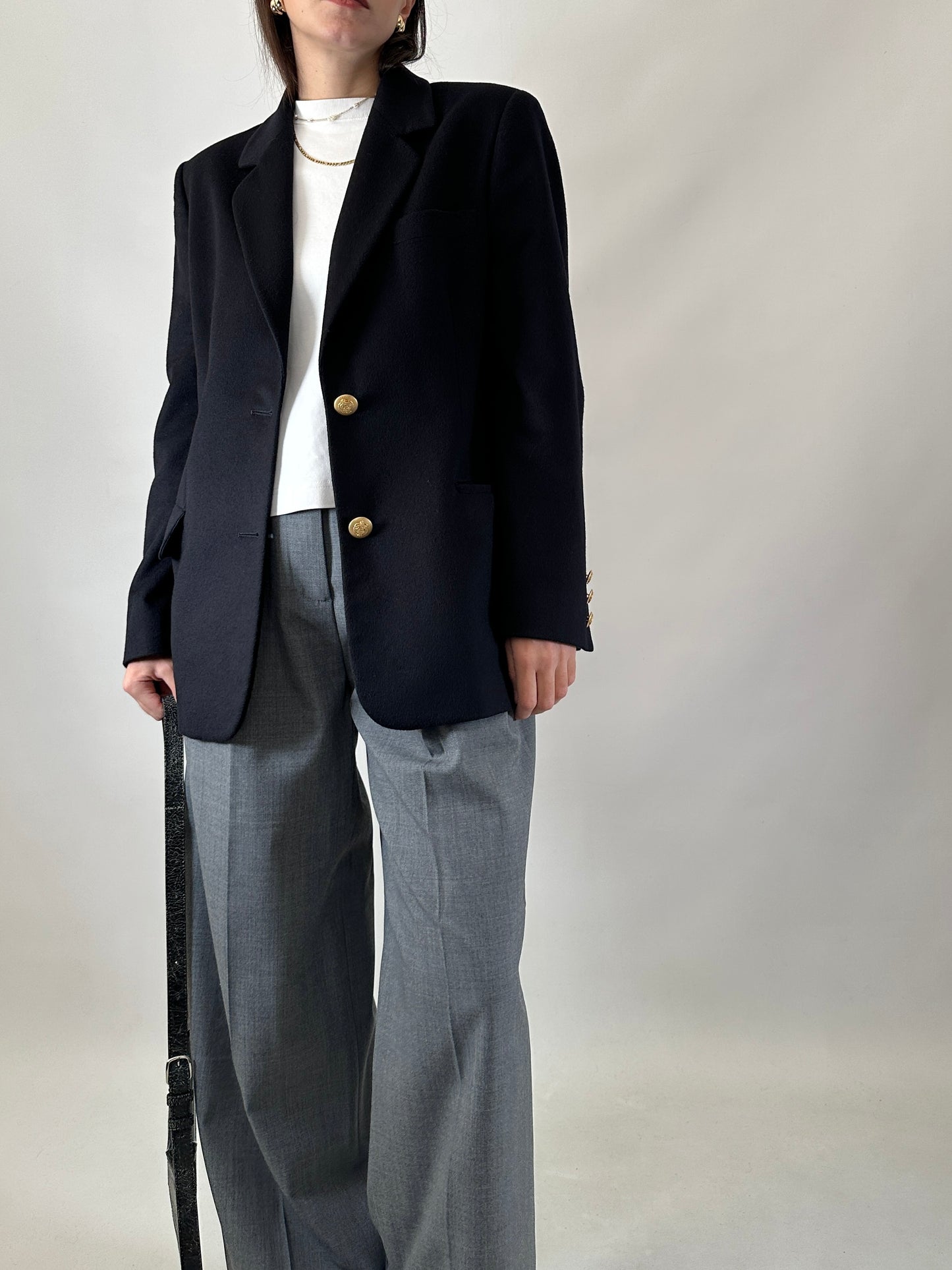 Vintage cashmere blend blazer
