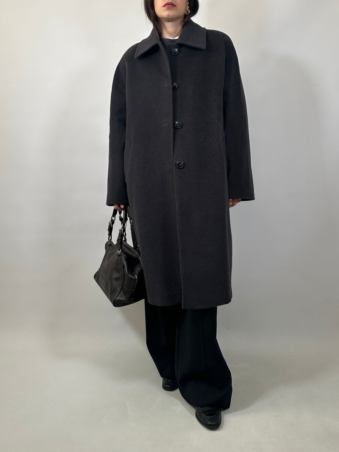 Essential Pure Wool Grey Coat
