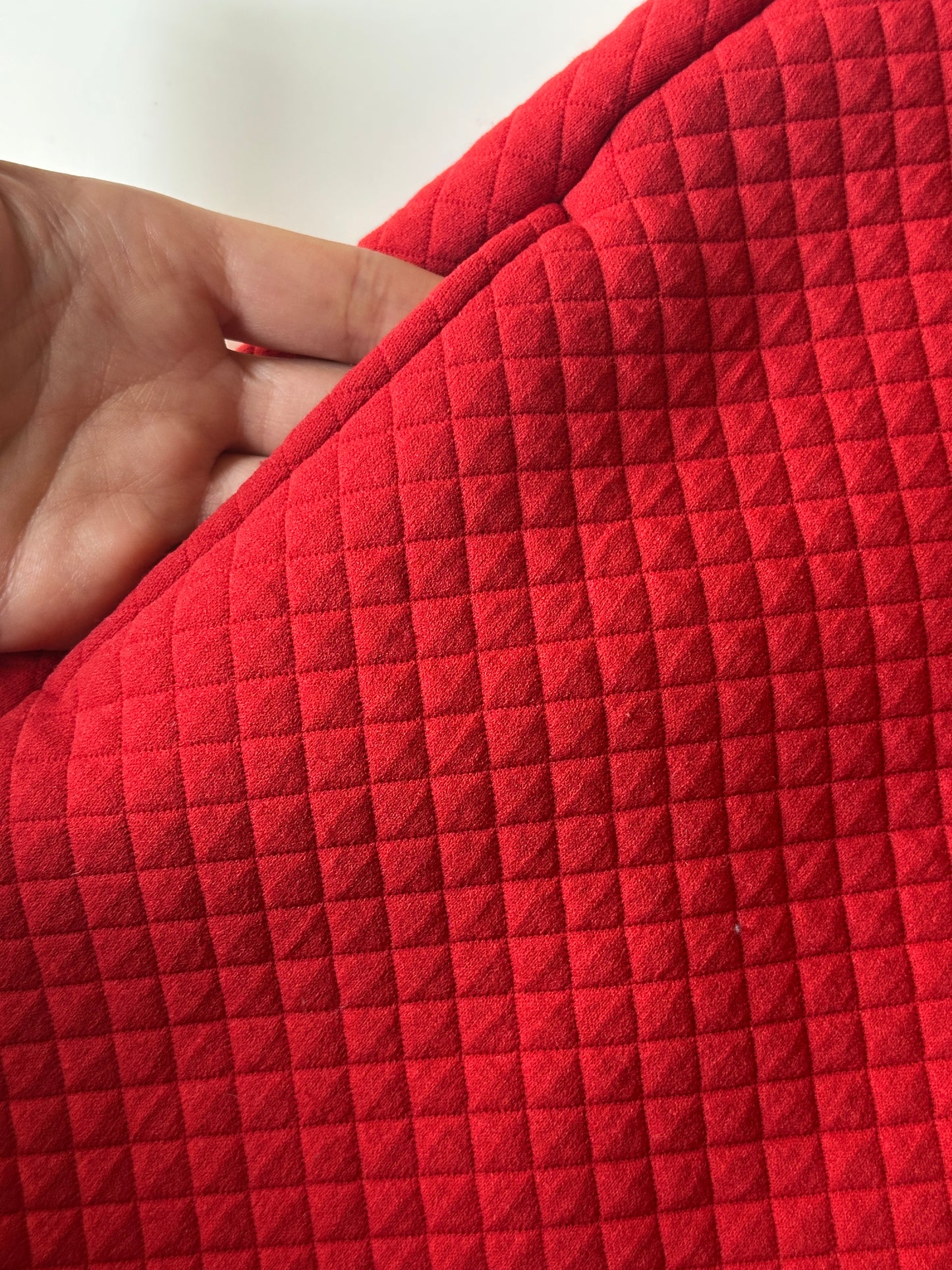 Love Moschino Quilted Red Shift Dress