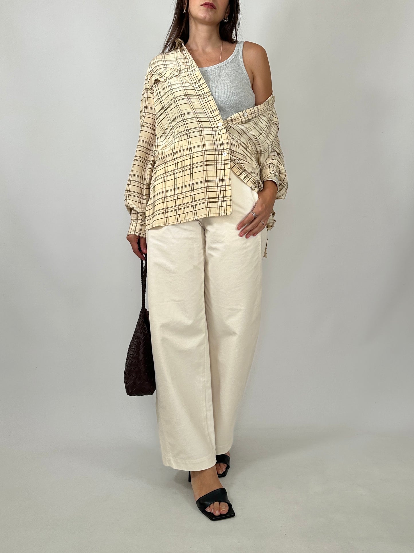 Vintage 100% Silk Check Shirt
