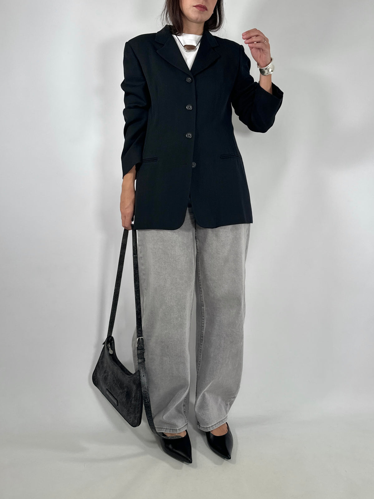 Marella Vintage Silk & Wool Blazer