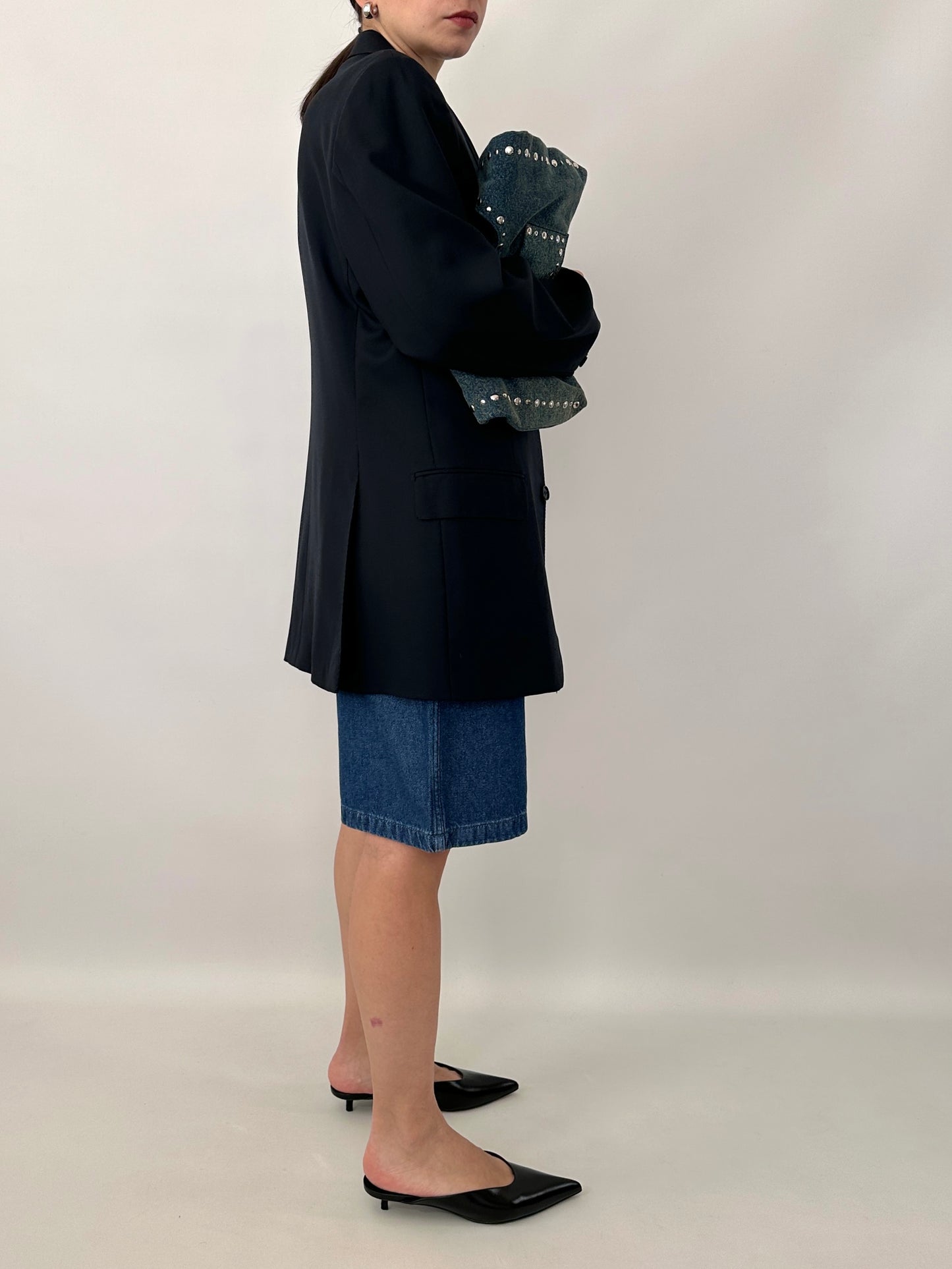 Vintage Burberry blue tailored jacket