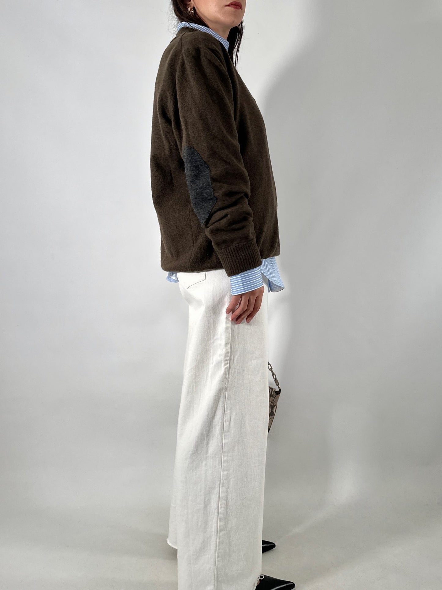 Vintage Fred Perry brown wool sweater