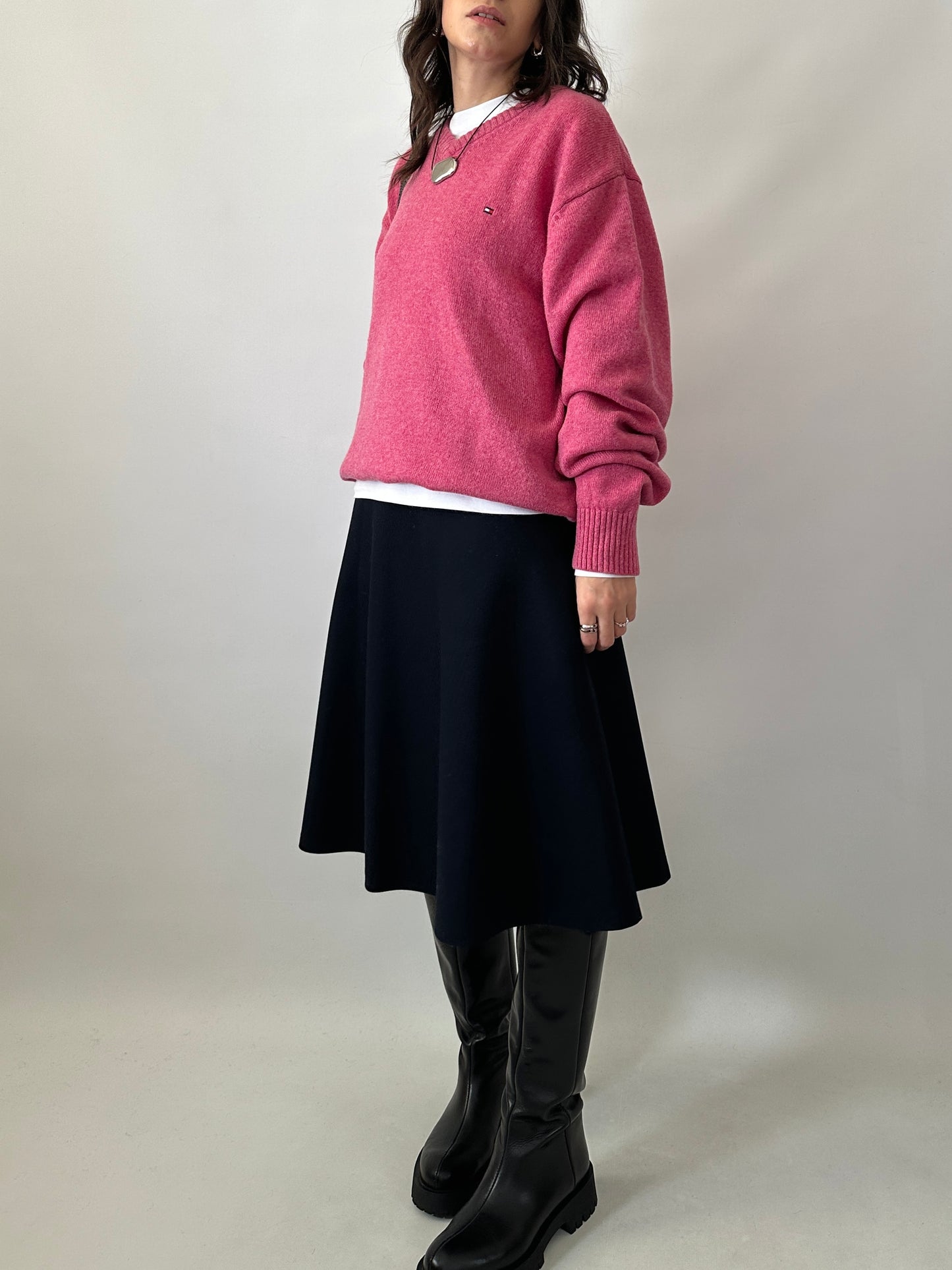 Tommy Hilfiger soft lambswool pink sweater