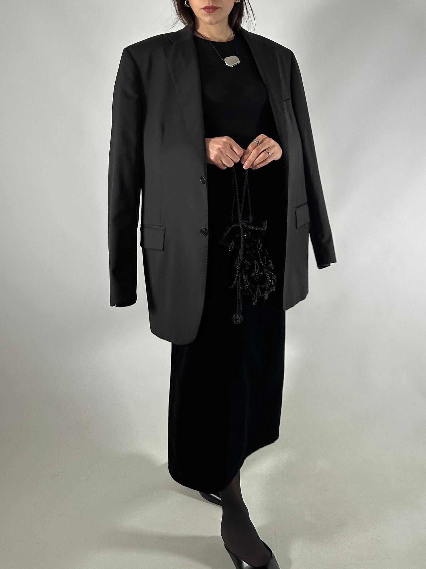 Vintage Black Tailored Blazer