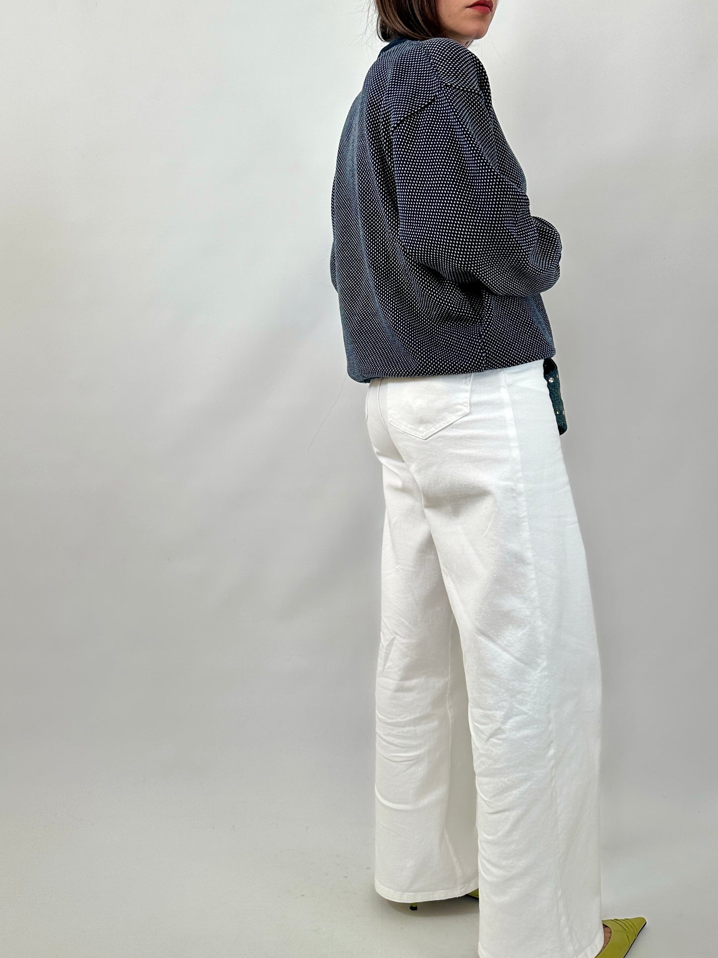 Vintage Valentino Microdot Pure Cotton Sweater