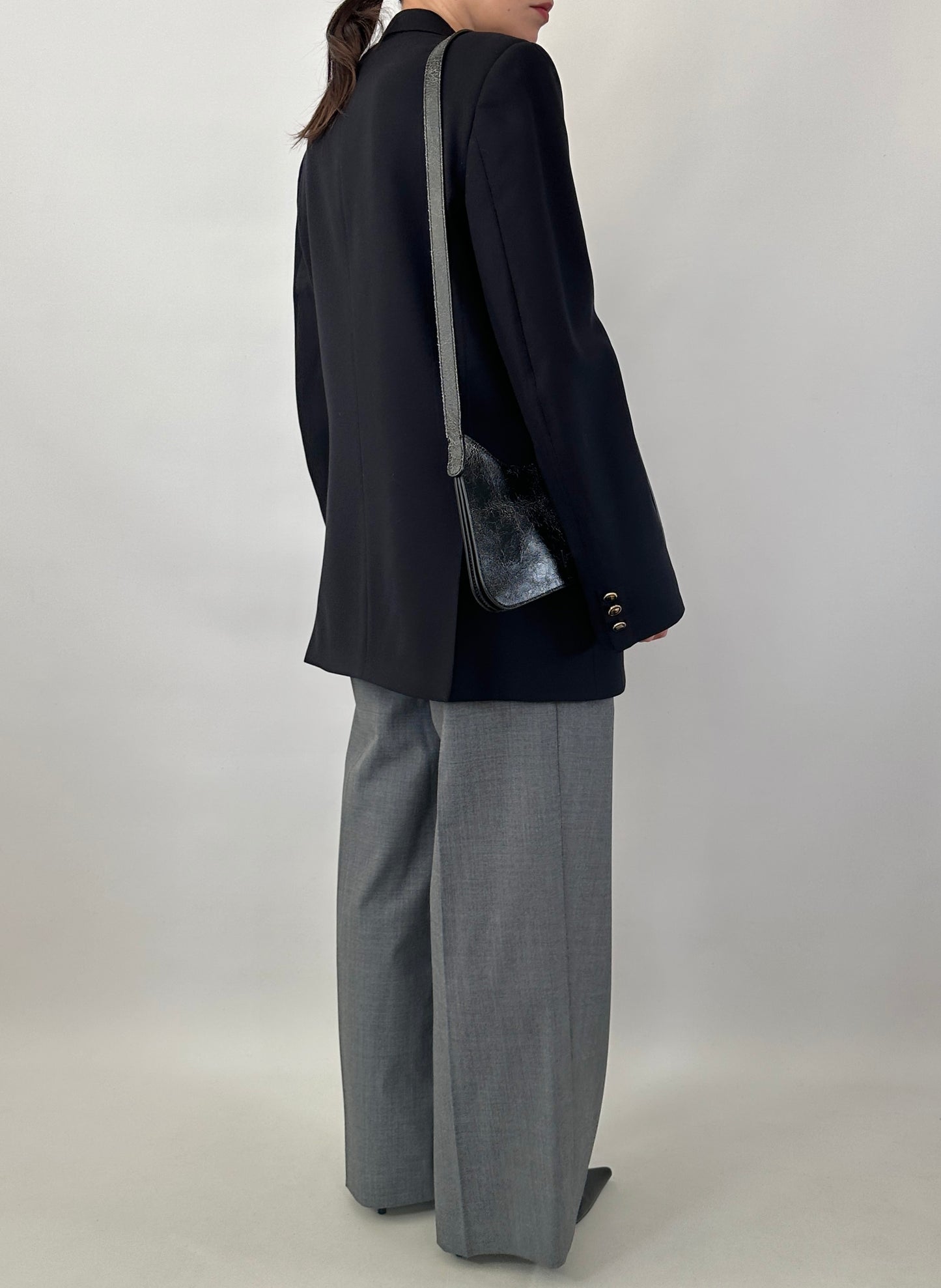 Vintage tailored jacket with gold-tone buttons