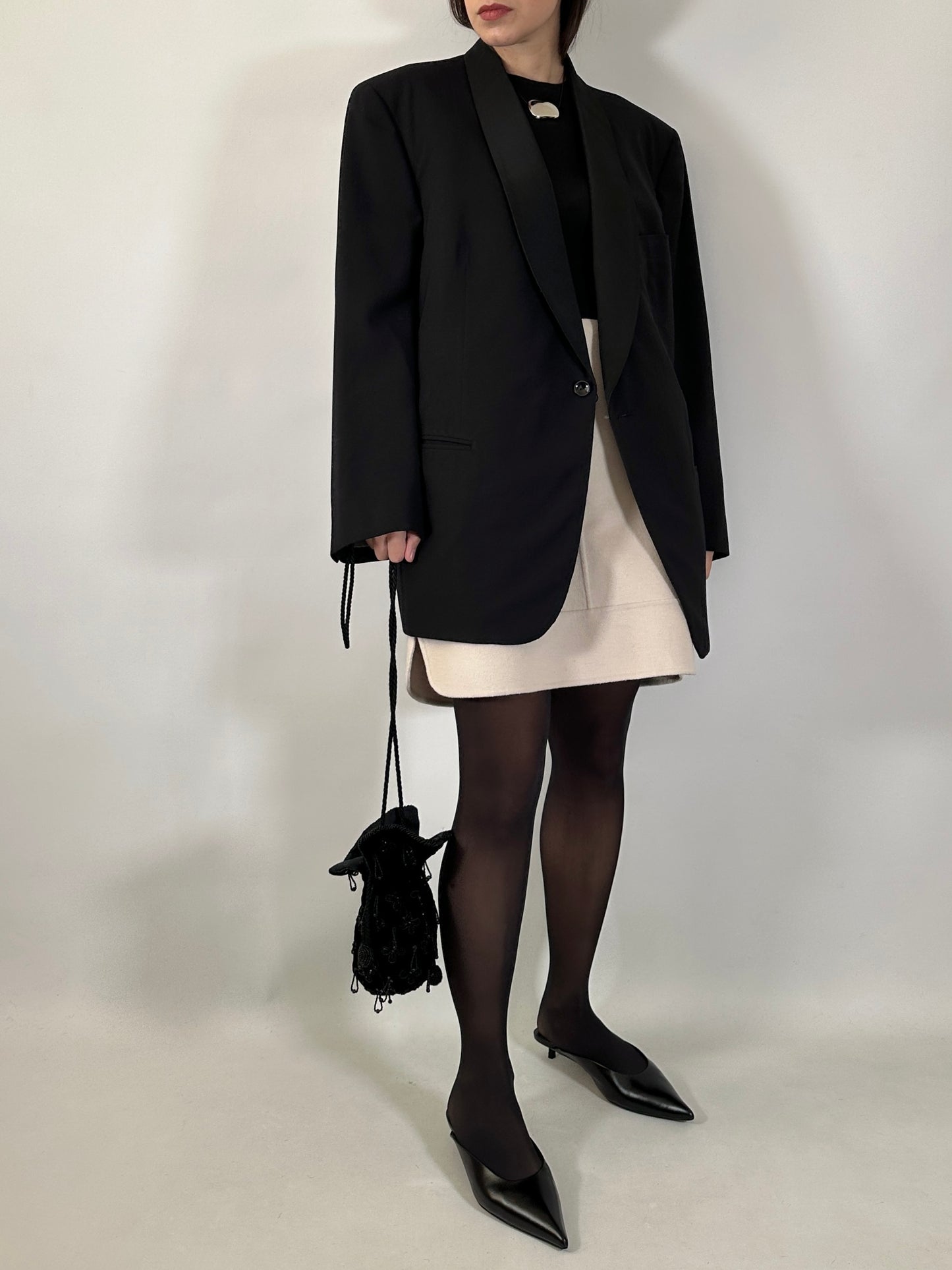 Vintage Tailored Tuxedo Blazer
