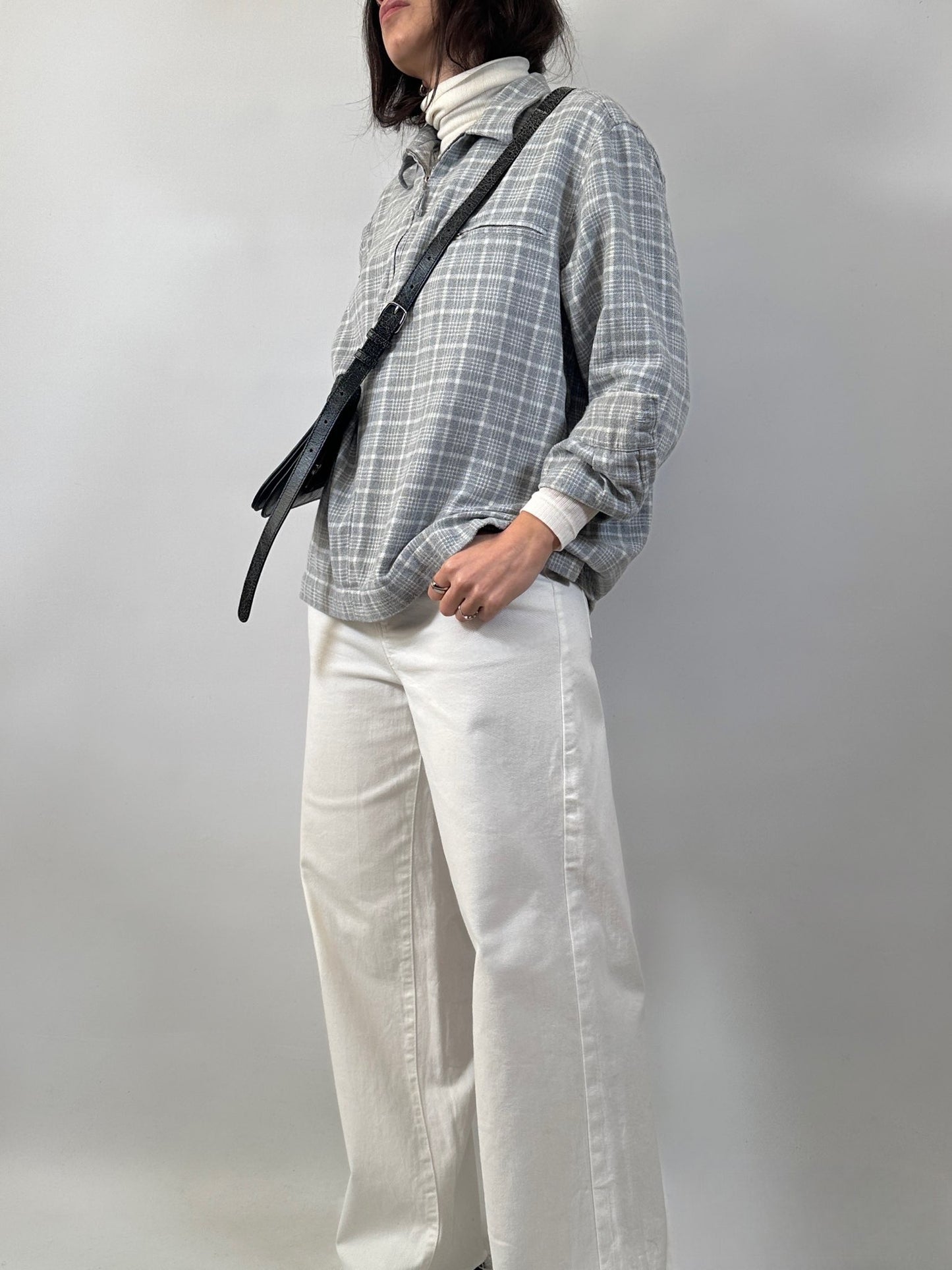Vintage Marella Flannel Half Zip Shirt