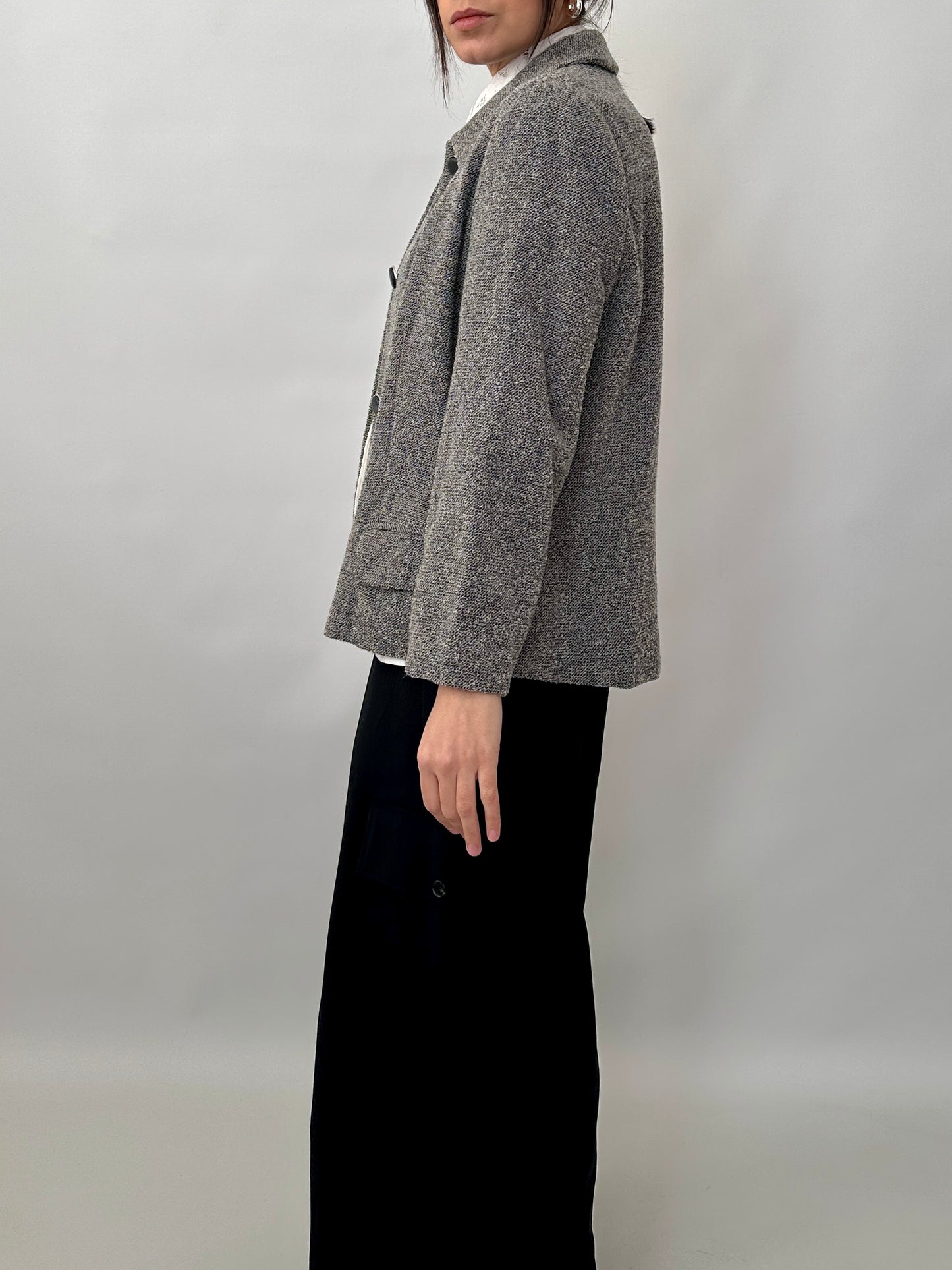 Salt and pepper wool jacket
