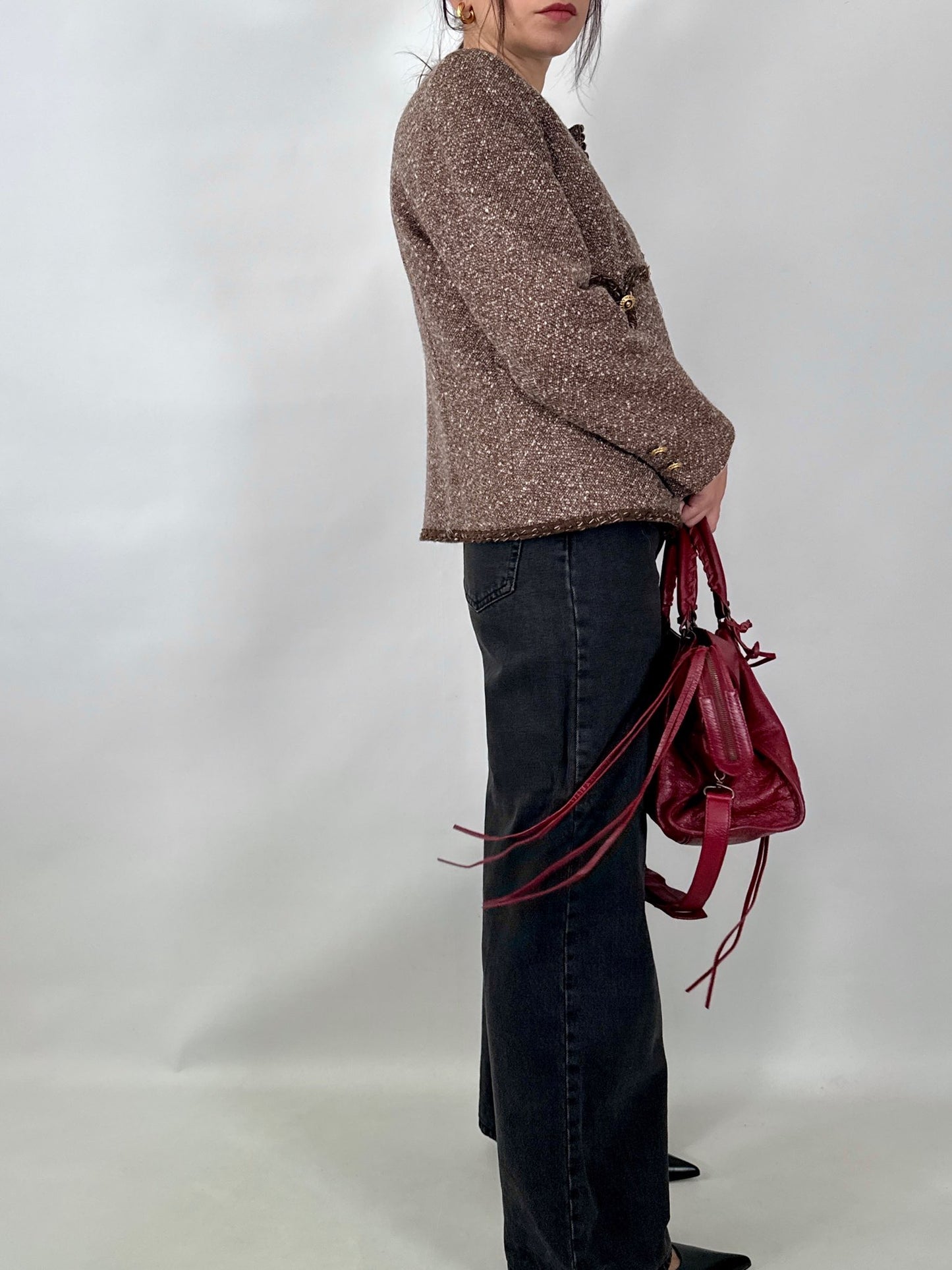 Vintage Luisa Spagnoli tweed bouclé jacket