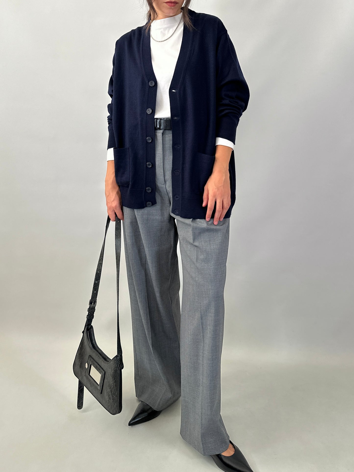 Essential blue cardigan