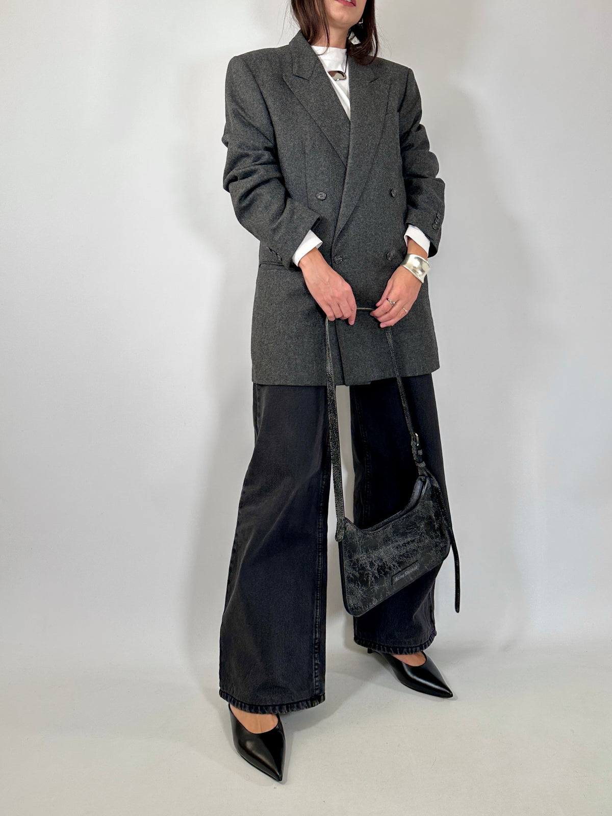 Pure Wool Double-Breasted Blazer