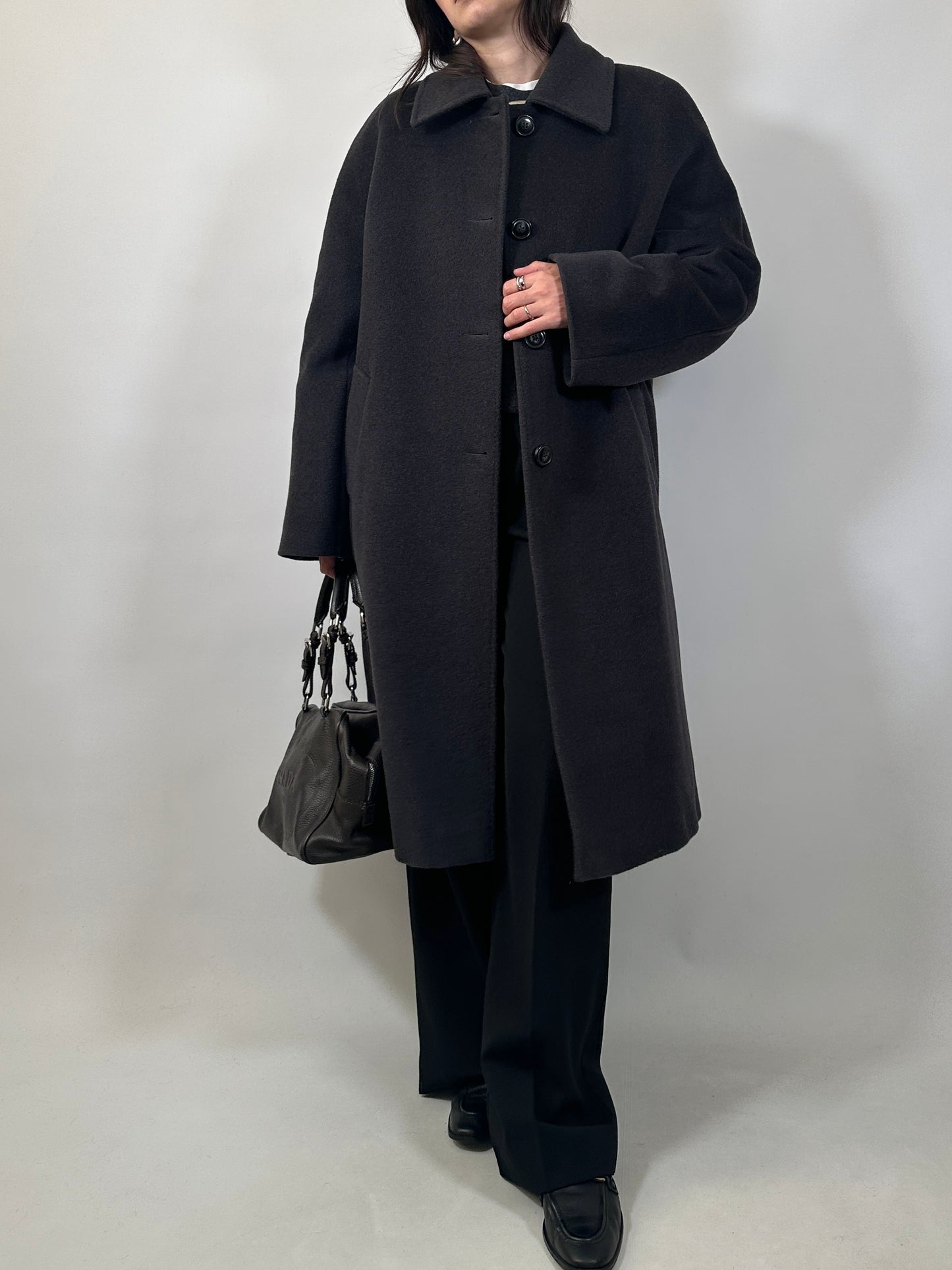Essential Pure Wool Grey Coat