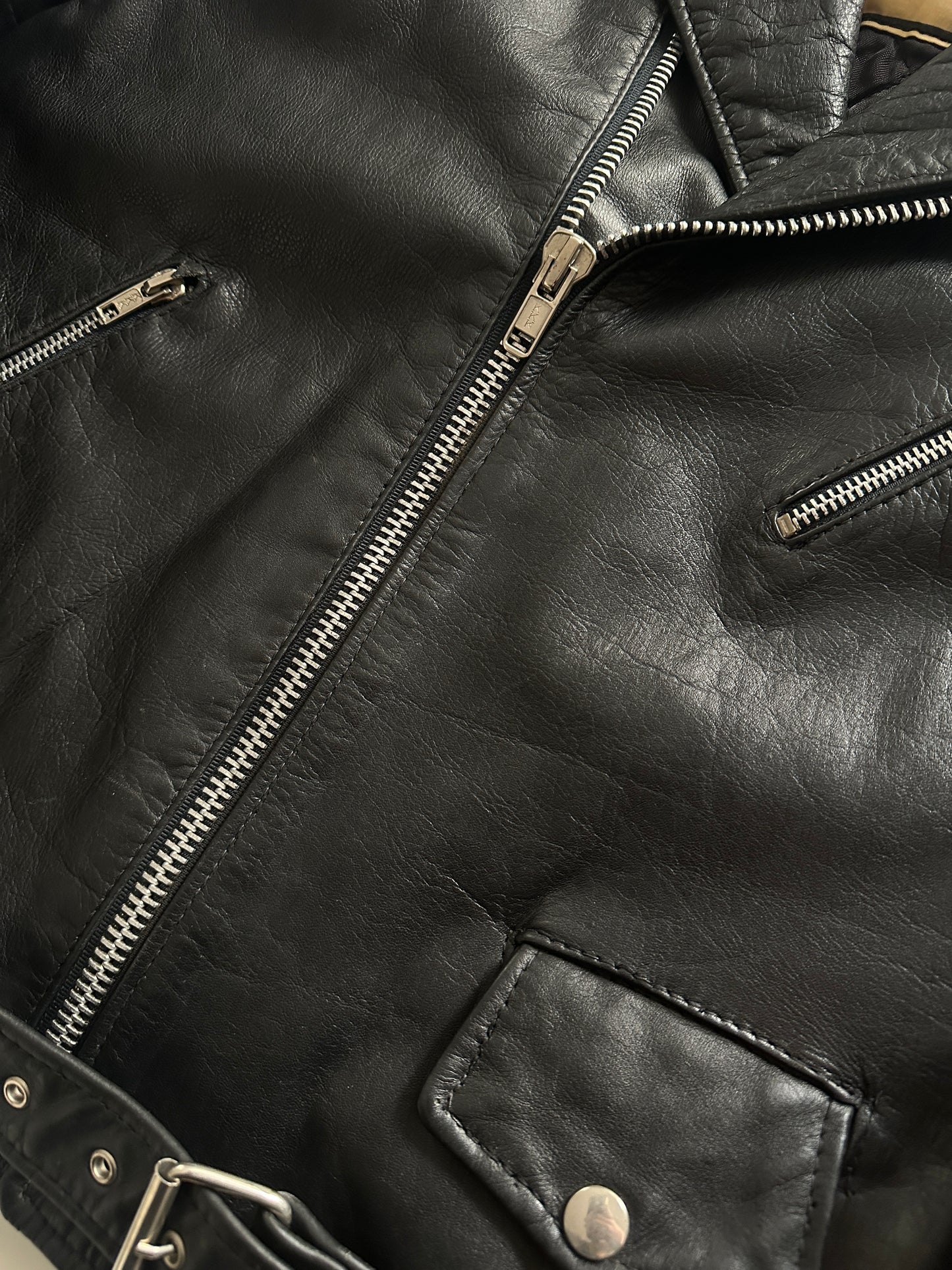 Vintage Leather Perfecto Biker Jacket