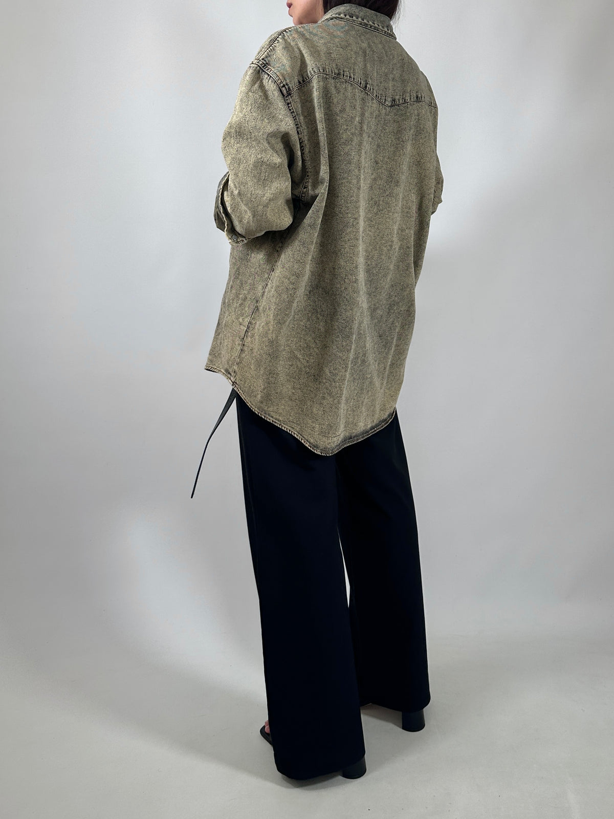 Faded Wash Denim Overshirt