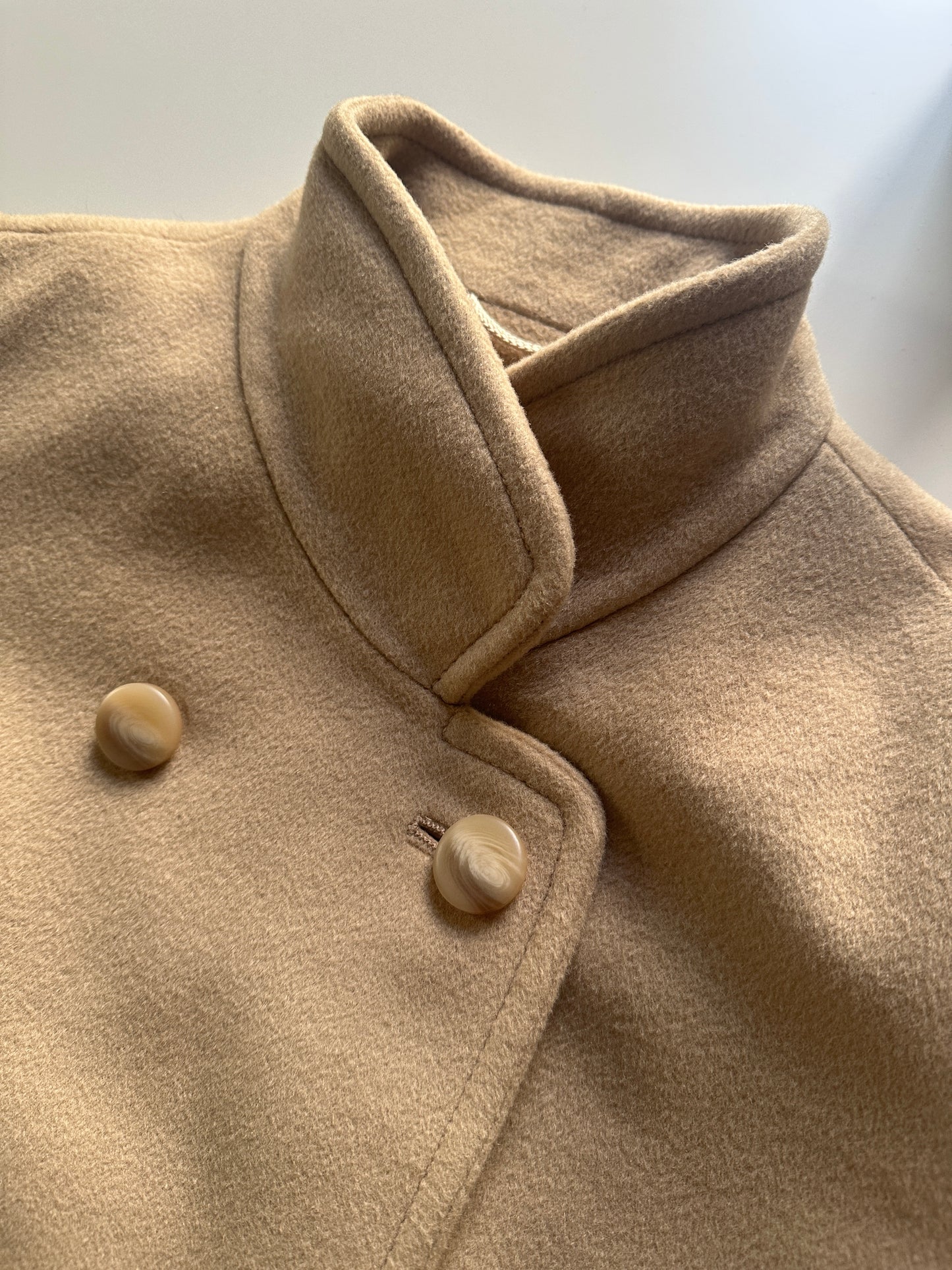 Vintage wool and cashmere long coat