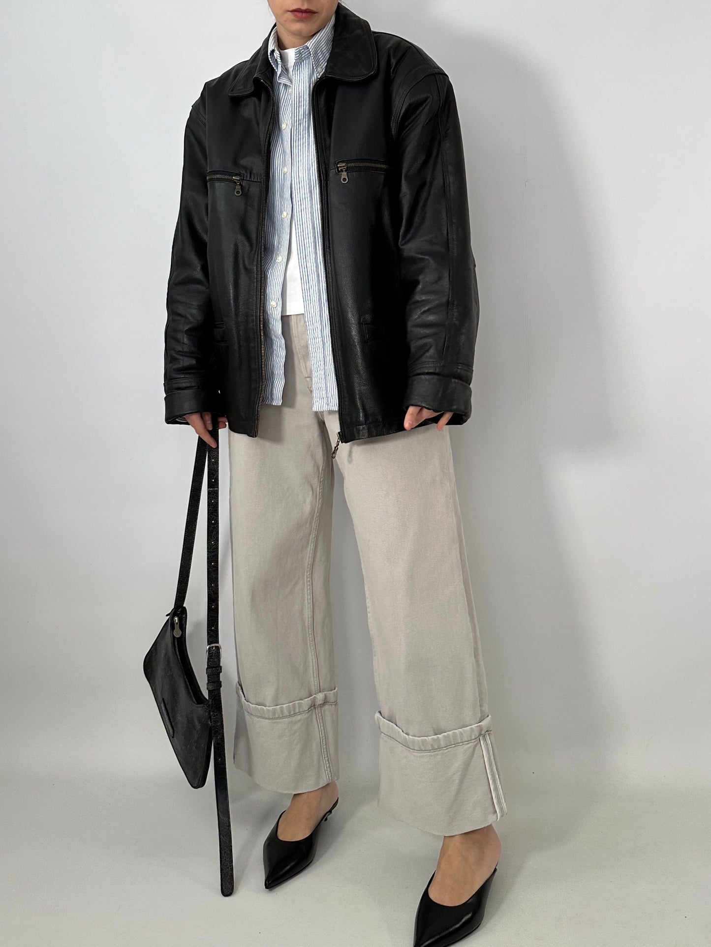 Harrington leather jacket