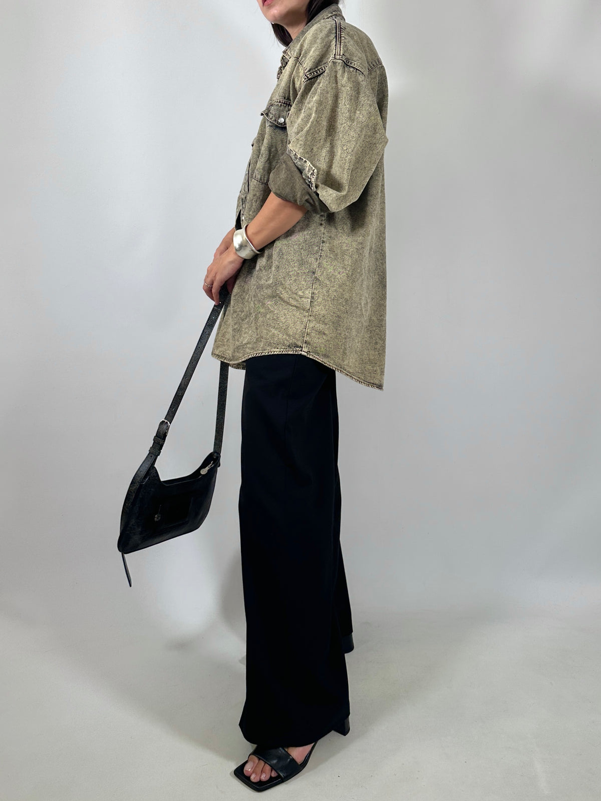 Faded Wash Denim Overshirt