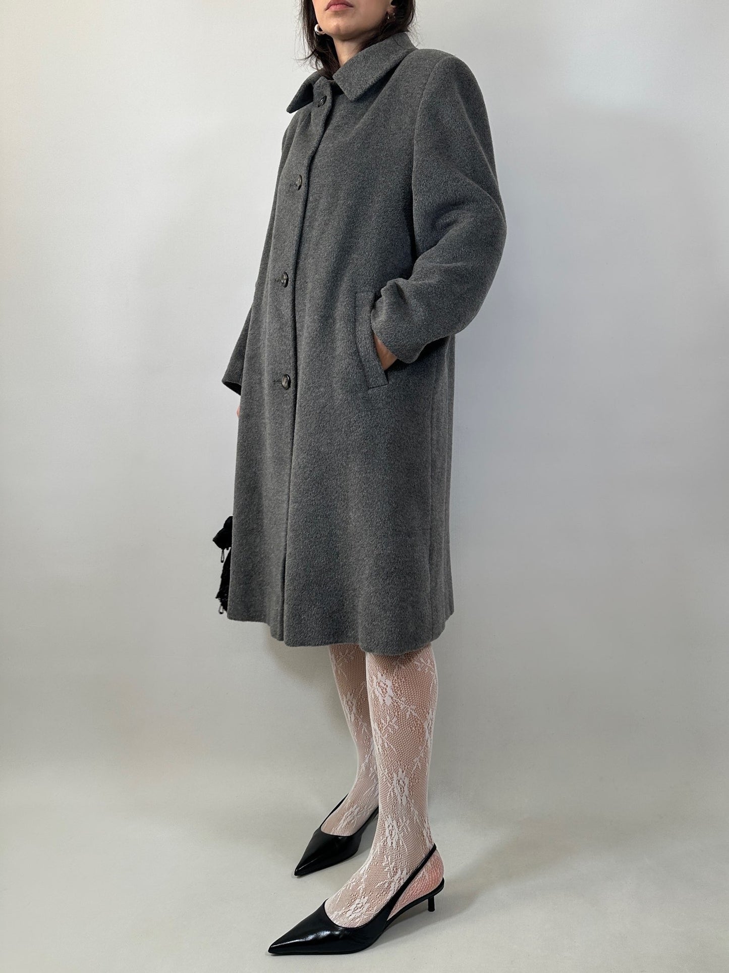 Vintage Mohair and Wool Tailored Coat